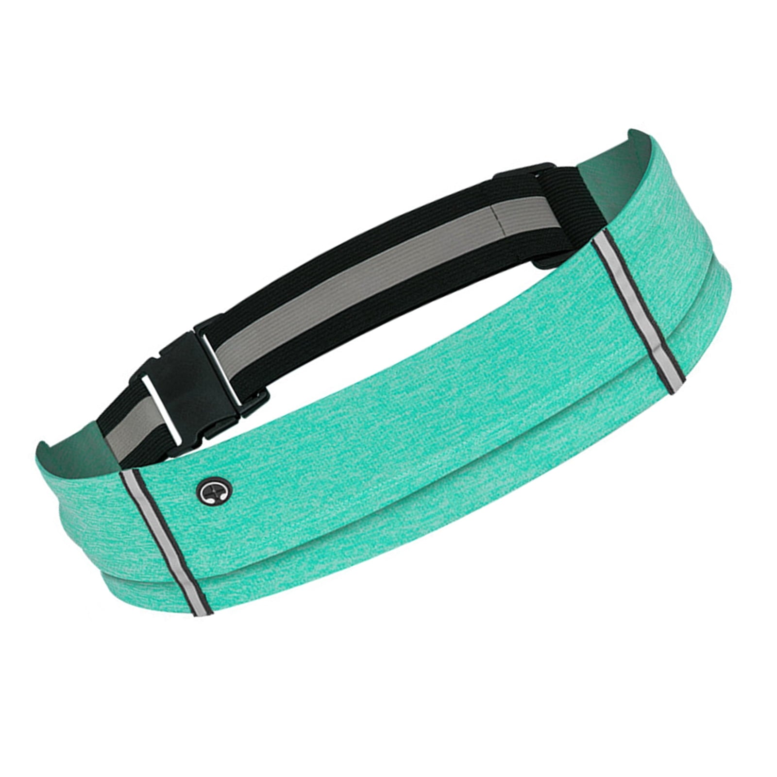 Reflective Running Belt Elastic Waist Pack Phone Holder Running Waist Bag With Headphone Hole for Walking Cycling Hiking