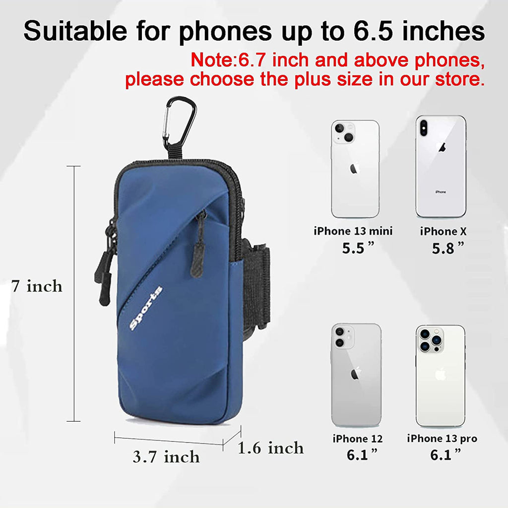 Cell Phone Holder for Walking, Running, Arm Band for Phone, Cell Phone Purse, Cross Body Phone Bag, Phone Holster, Cell Phone Carrier for Men Women, Phone Pouch (Purple)
