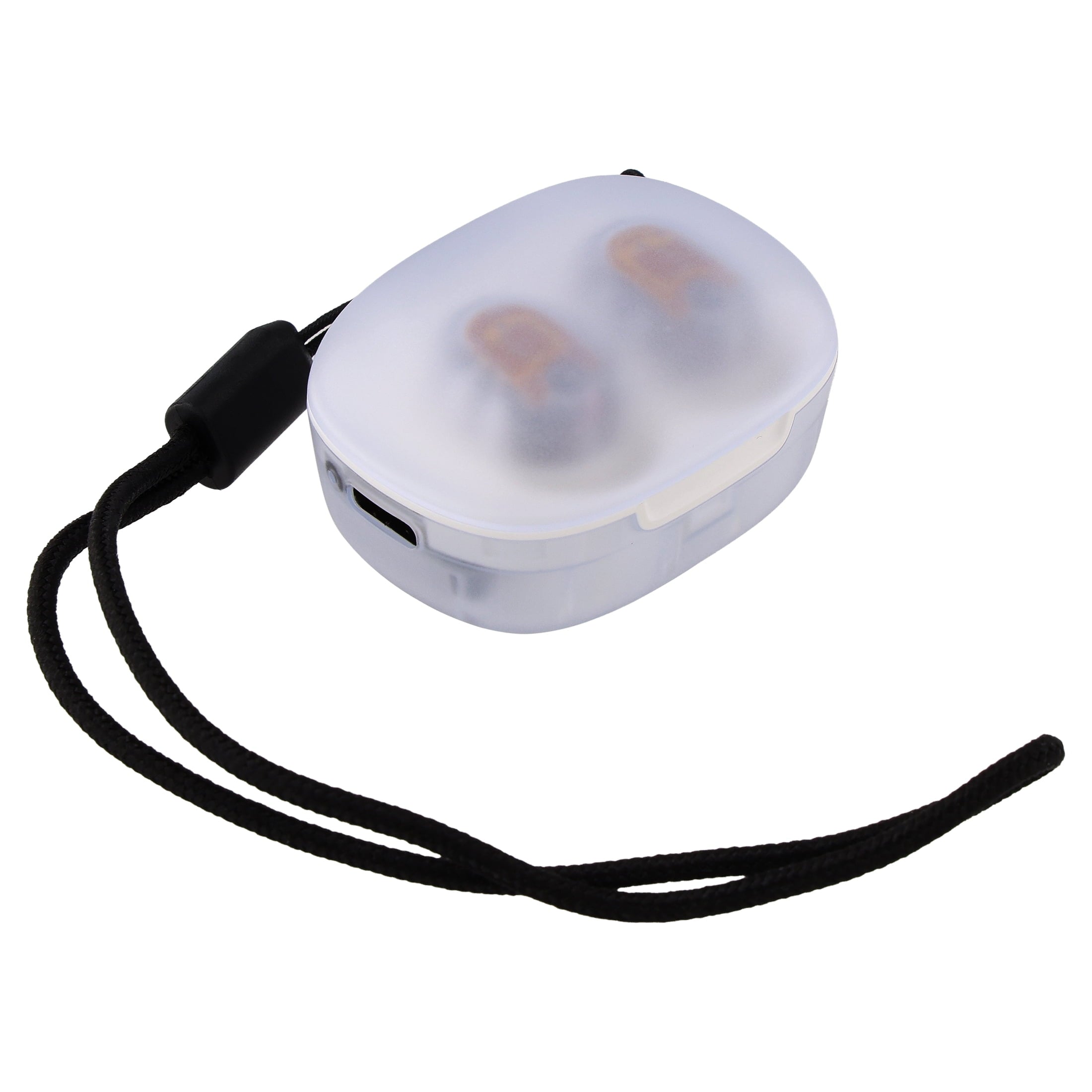 onn Wireless Mini-Earbuds with Wrist-Strap, Black