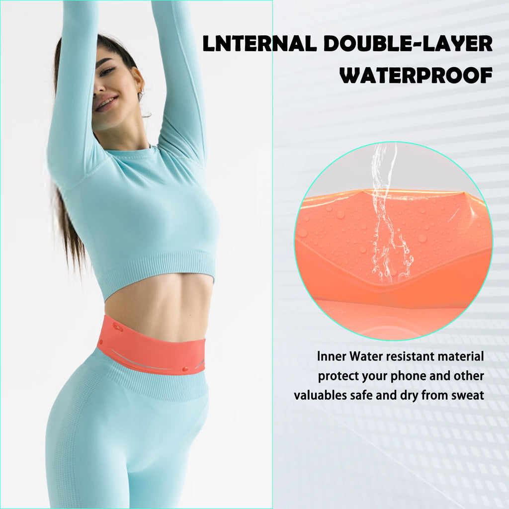 LUXMO LUXURY MOBILE Slim Running Belt Fanny Phone Holder for Running
