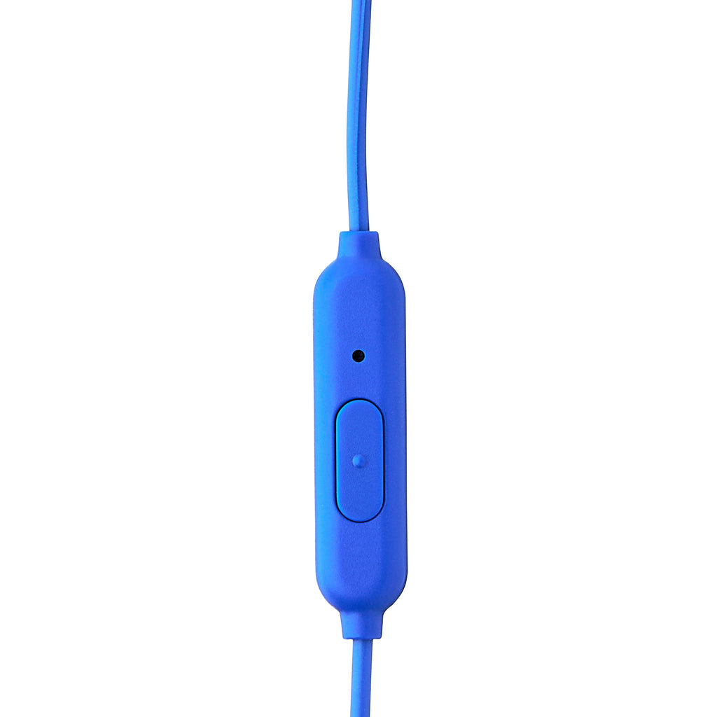 Onn Wired Earphones with Mic and 3.5mm Plug in Black - High-Quality Sound and Comfortable Silicone Ear Tips