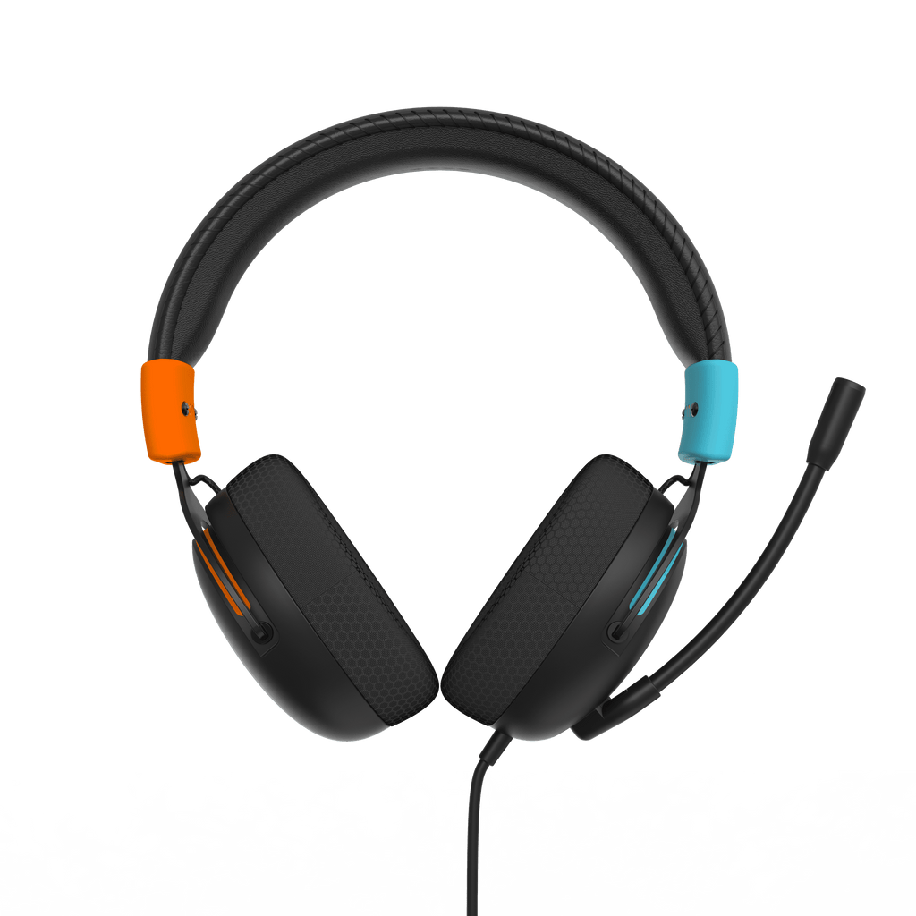 onn. Wired Video Gaming Headset with 3.5mm Connector, Flip-to-Mute Mic, Lightweight Steel, For Nintendo Switch 2