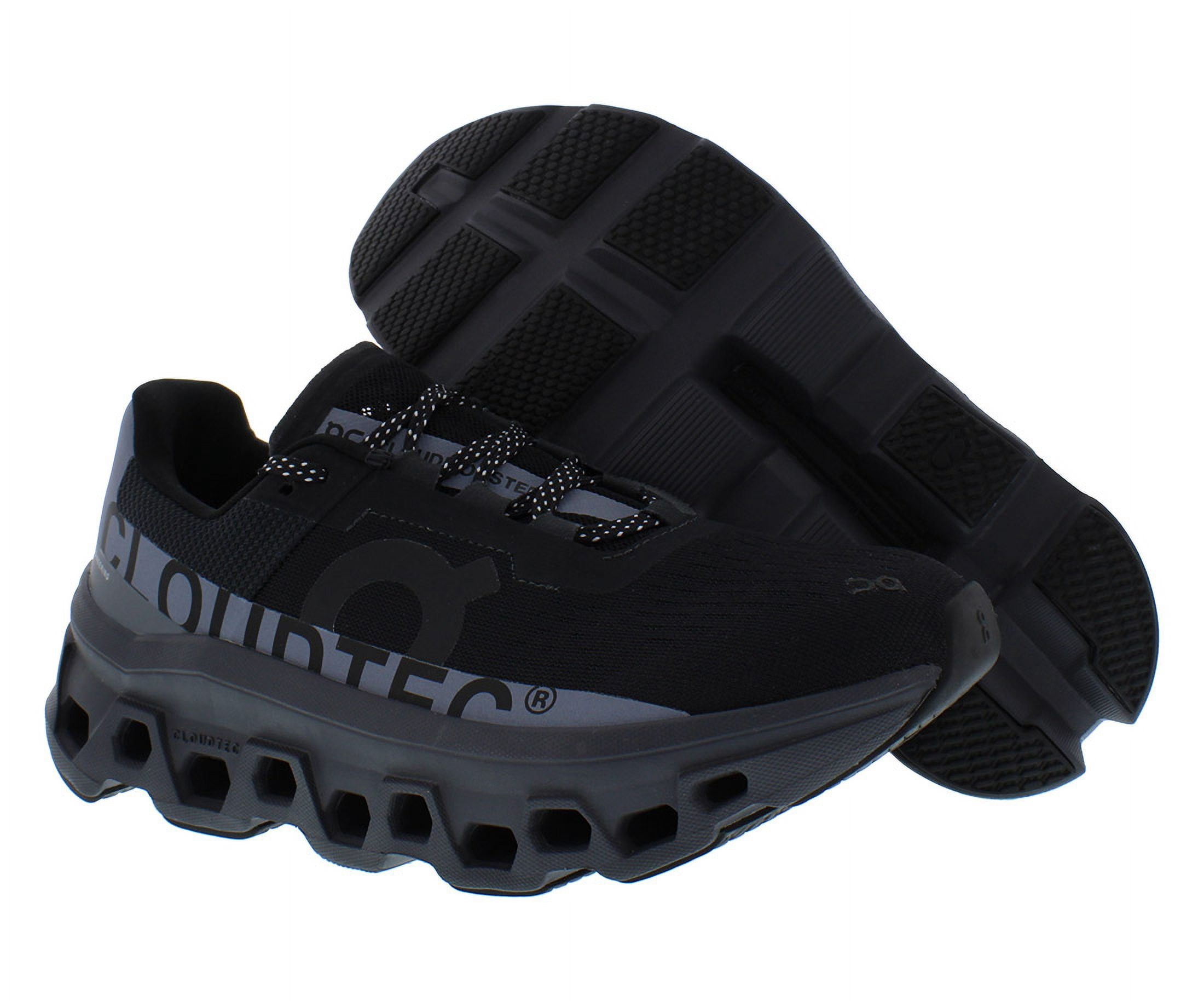 On Running Cloudmonster Lumos Sneaker, 6, Black