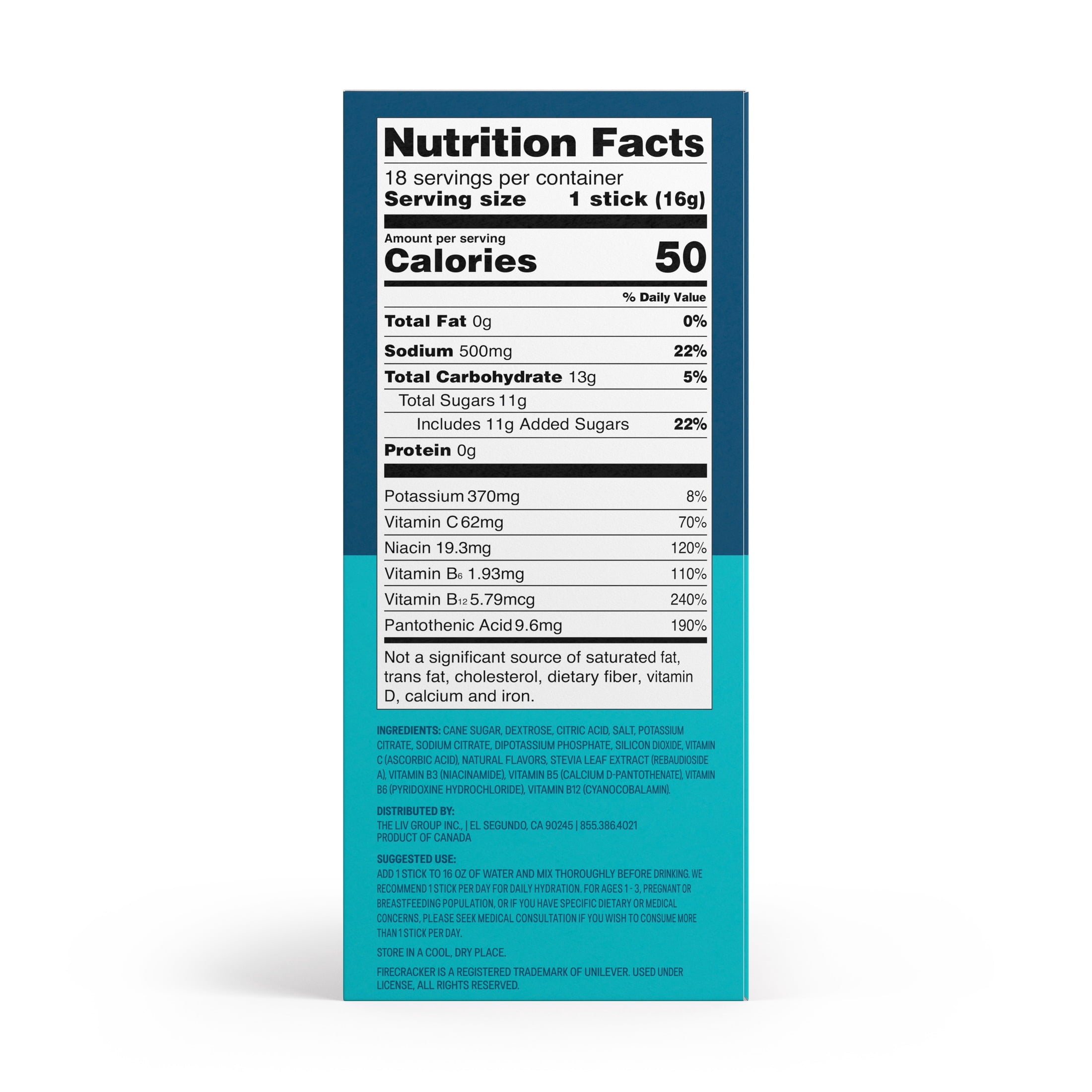 Liquid I.V.® Lemon Lime Hydration Multiplier® Powdered Electrolyte Drink Mix, 6 Count Packets