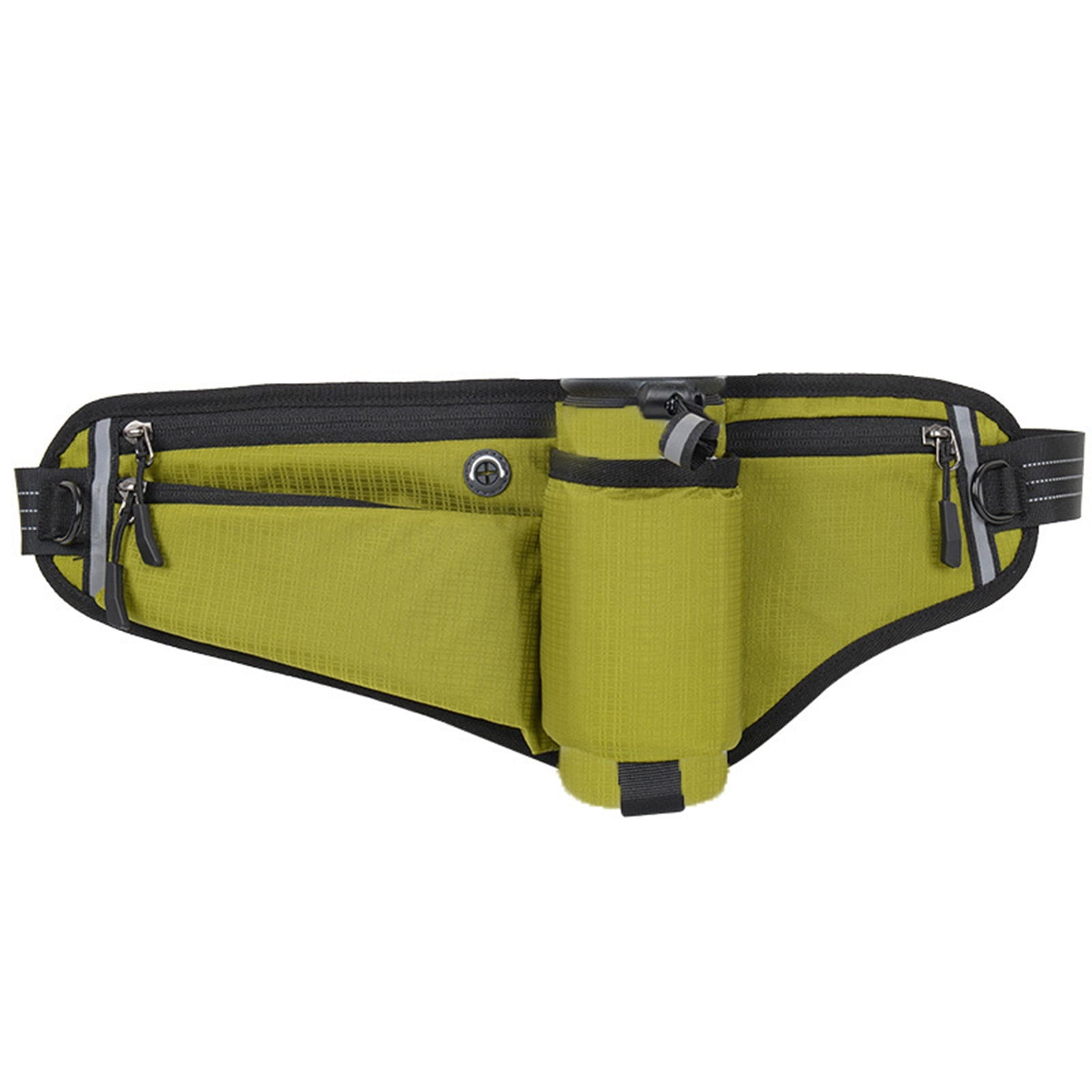 Running Belt for Women & Men with Water Bottle Holder,17.7x7inch Waterproof Running Waist Packs,Multi Functional Running Gear Accessories,Suitable for Marathons and Outdoor Running(Green)