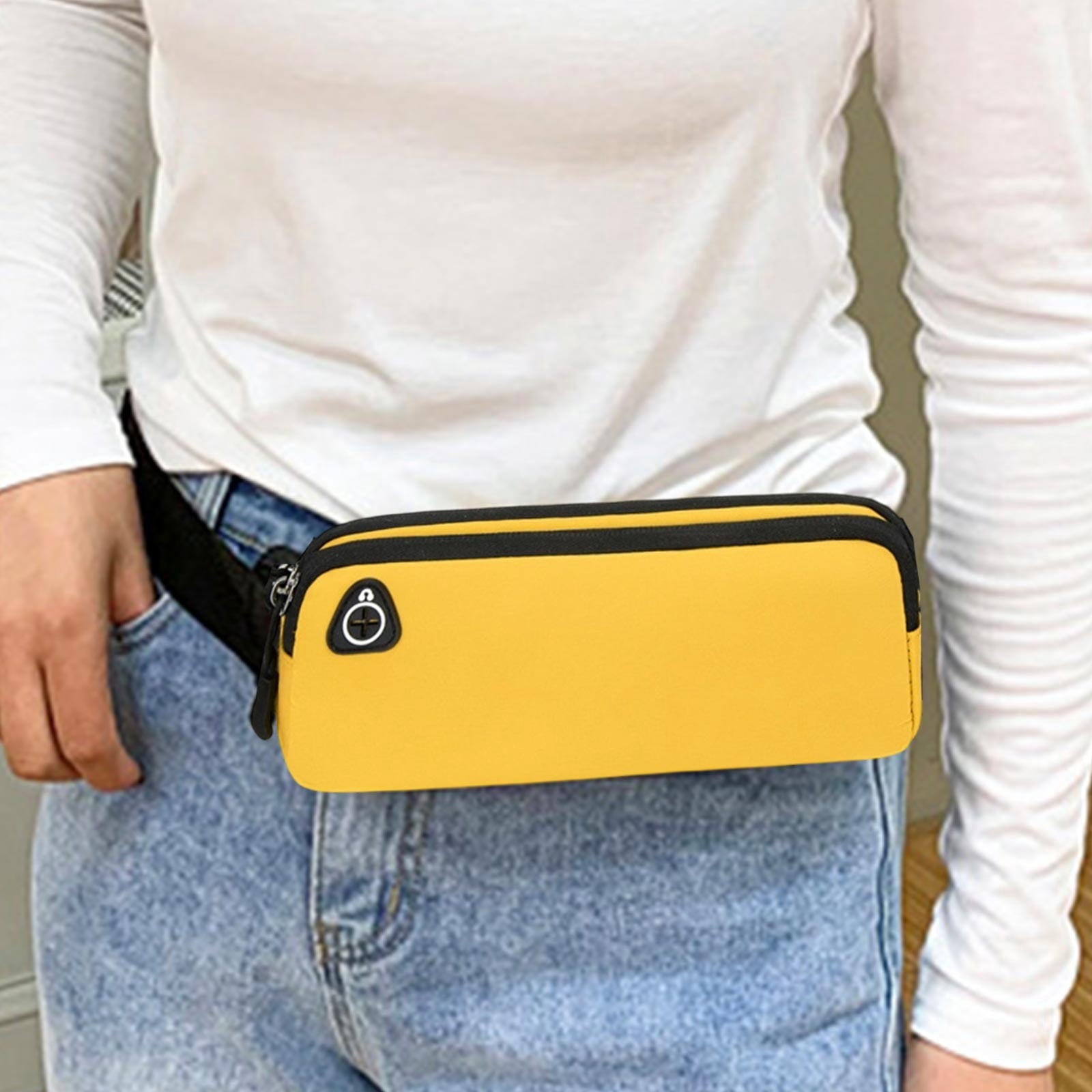 Slim Running Belt Fanny Pack for Men Women Running Phone Holder Runners Pouch Waist Pack Bag for Workout Money Belt Running Gear Accessories for Travel Hiking Running