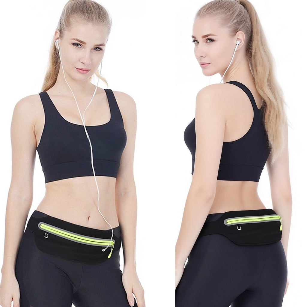 Entchin Slim Running Belt for Women Men, Runners Fanny Pack Phone Holder, Running Waist Bag for Workout