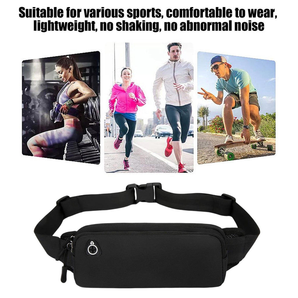 Slim Running Belt Fanny Pack for Men Women Running Phone Holder Runners Pouch Waist Pack Bag for Workout Money Belt Running Gear Accessories for Travel Hiking Running