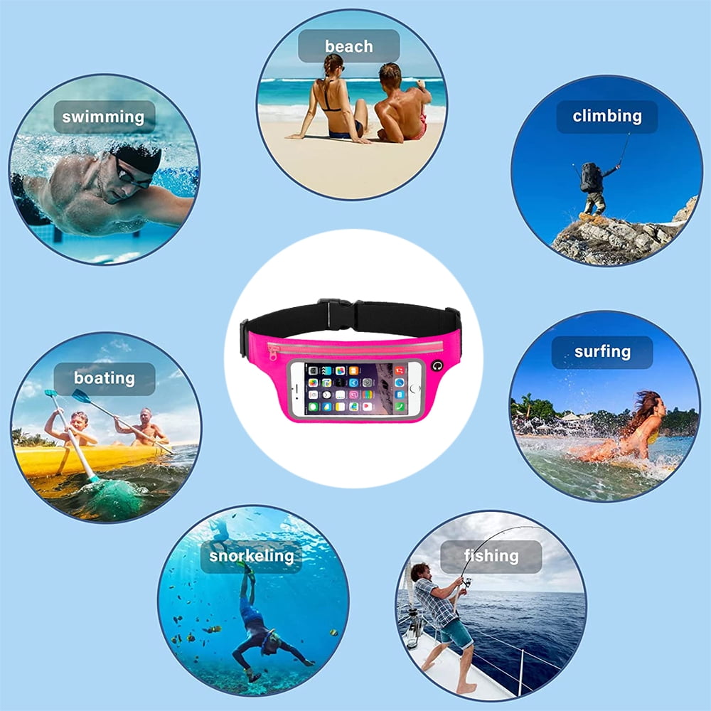 Paraugas Running Waist Pack Phone Holder Slim Workout Fanny Pack with Touchscreen Case Pocket