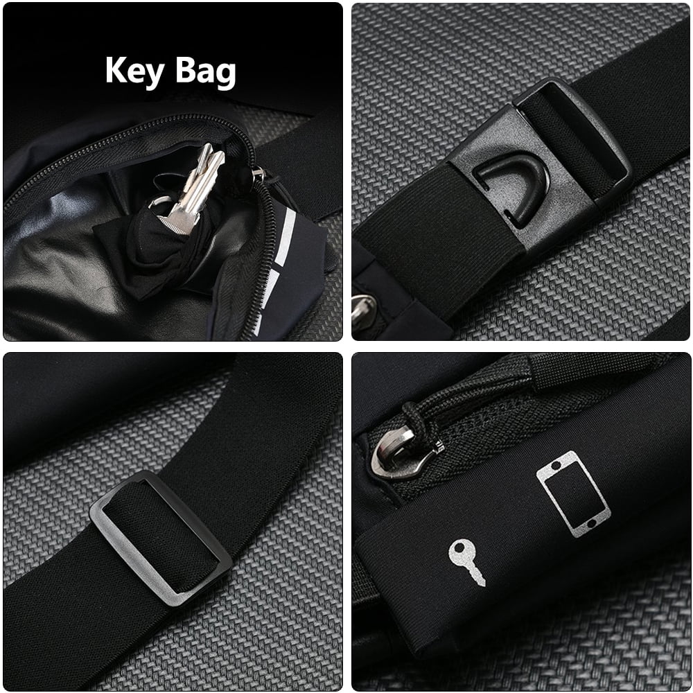 Entchin Slim Running Belt for Women Men, Runners Fanny Pack Phone Holder, Running Waist Bag for Workout