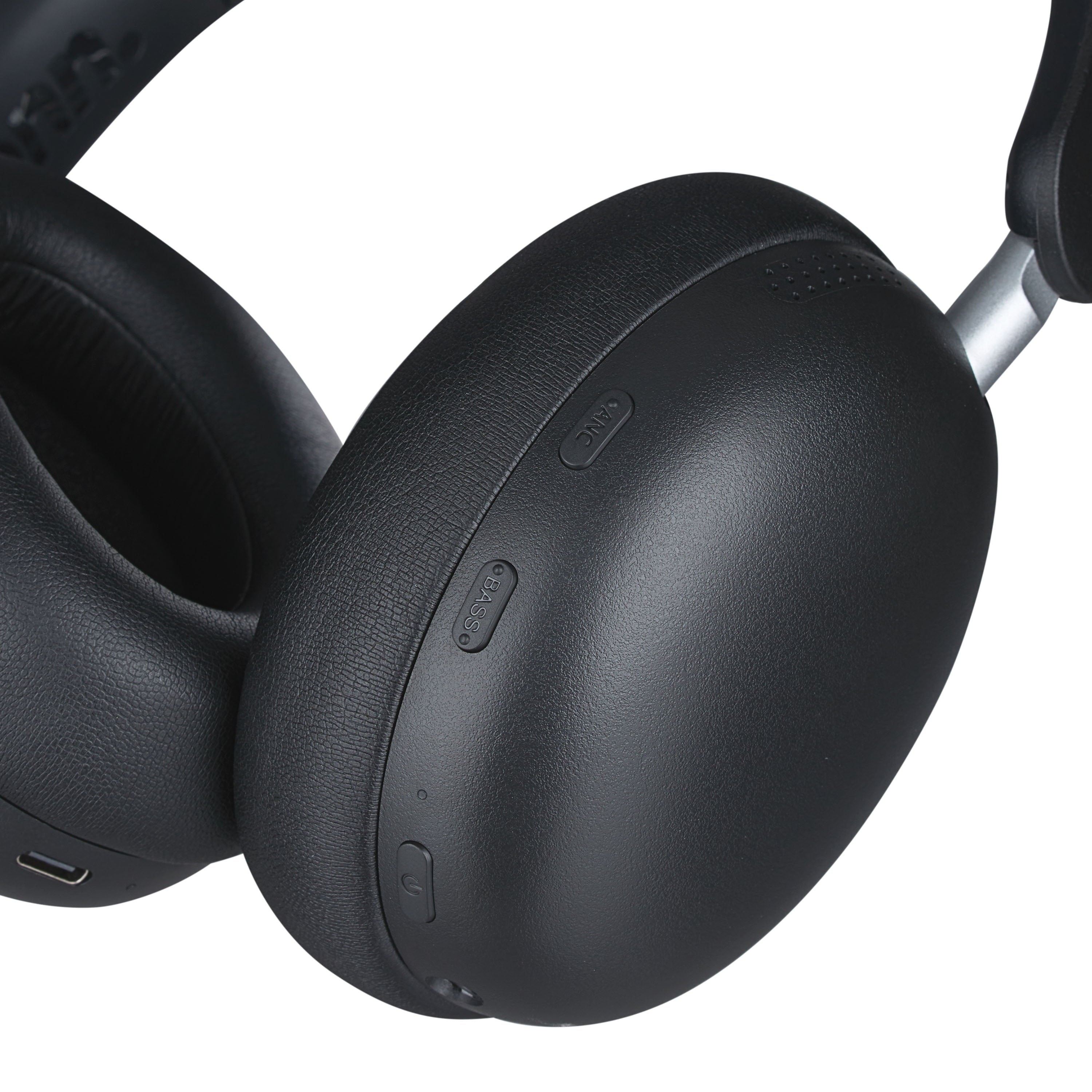 onn Wireless Over-Ear Bluetooth Headphones with Active Noise Cancelling, Black