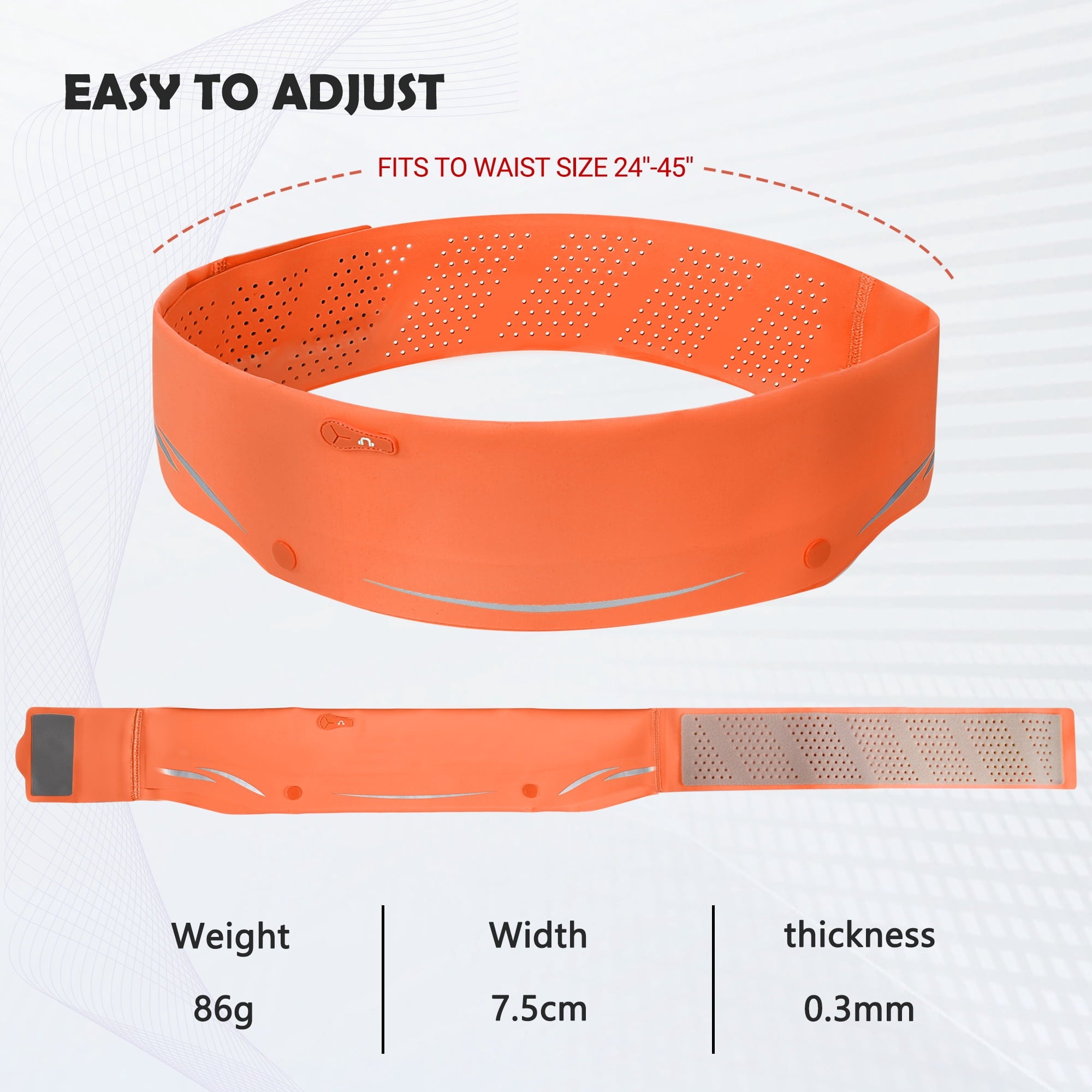 LUXMO LUXURY MOBILE Slim Running Belt Fanny Phone Holder for Running