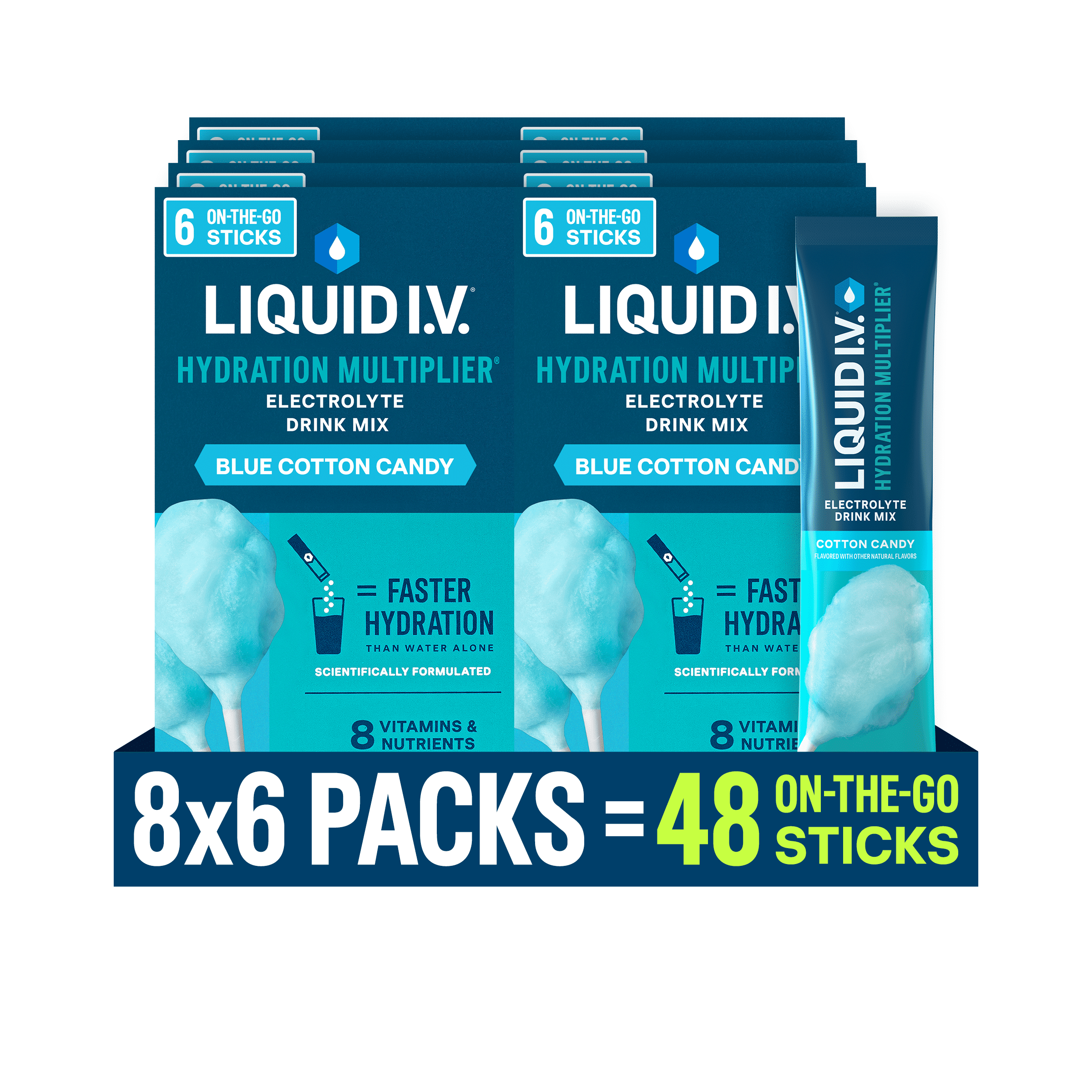 Liquid I.V.® Watermelon Hydration Multiplier® Powdered Electrolyte Drink Mix, 6 Count Packets