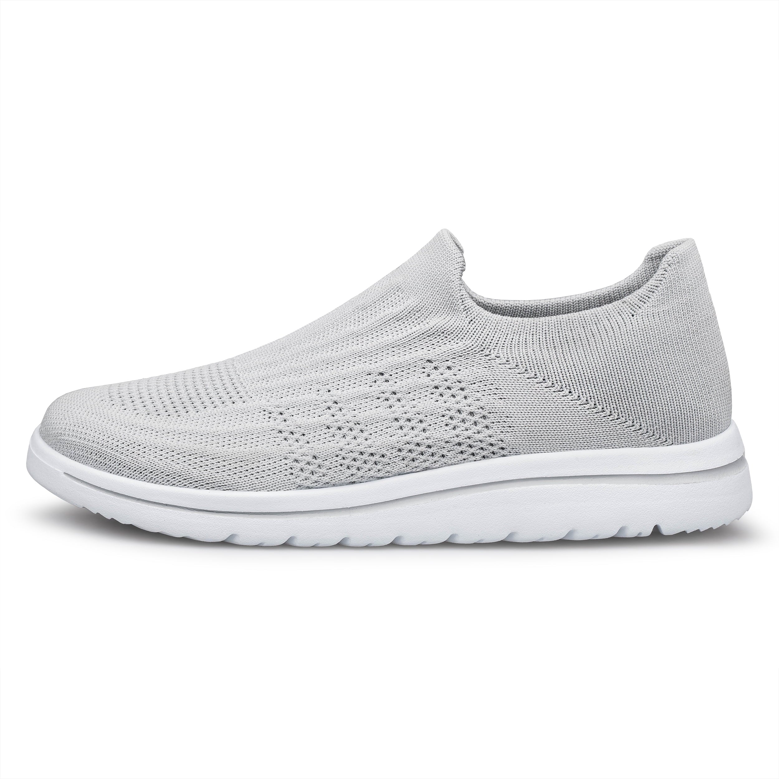 Unisex Sock Walking Shoes Wide Toe Box Slip-on Mens Running Shoe Womens Lightweight Casual Fashion Sneakers Black 8Women/6Men
