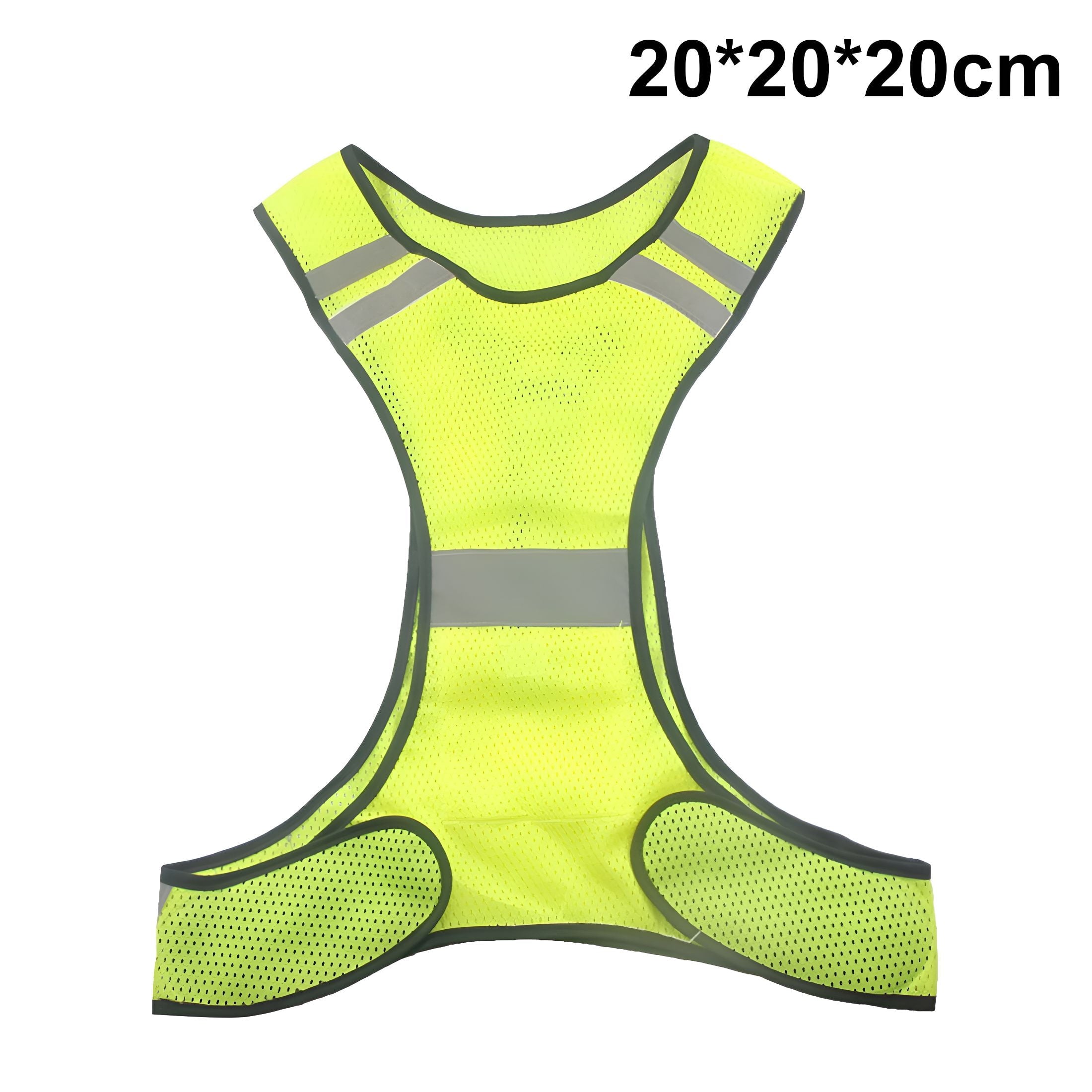 GJX 2026 New Led Reflective Running Vest,High Visibility Warning Lights for Runners,Adjustable Elastic Safety Gear Accessories for Men/Women Night Running,Walking,Cycling/Biking