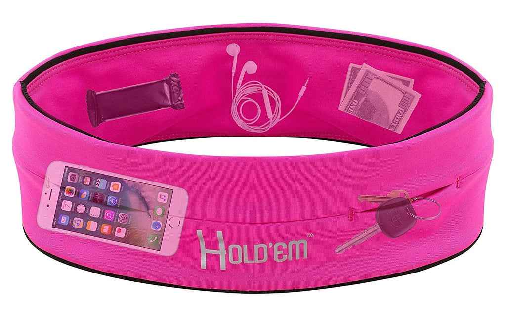 World Best Premium Hold'em Running Belt with Unique Pockets for Unisex Adult - Red