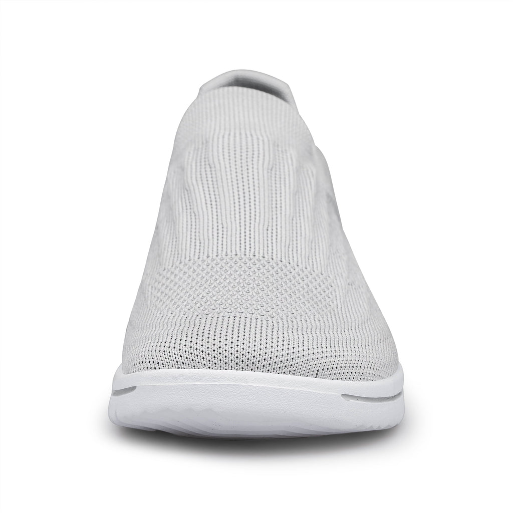 Unisex Sock Walking Shoes Wide Toe Box Slip-on Mens Running Shoe Womens Lightweight Casual Fashion Sneakers Black 8Women/6Men