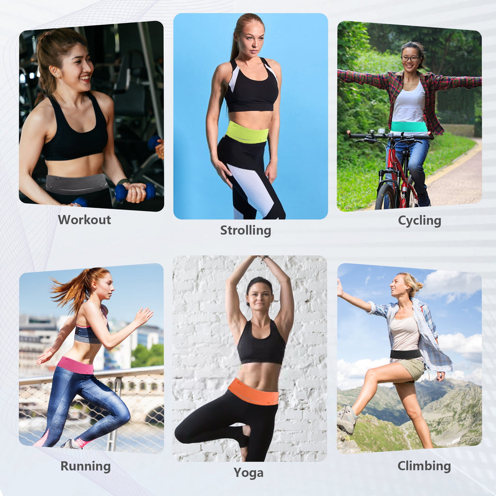 LUXMO LUXURY MOBILE Slim Running Belt Fanny Phone Holder for Running