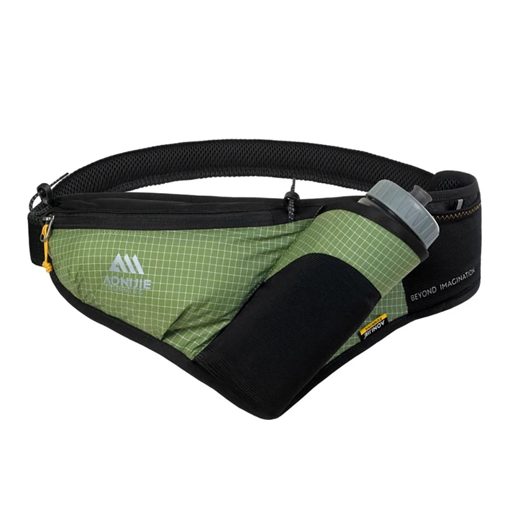AONIJIE Lightweight Running Belt with Water Bottle - Hands-free Waist Pack for Women & Men - Perfect for Hiking, Marathon & Outdoor Sports - Fits Phone & Essentials