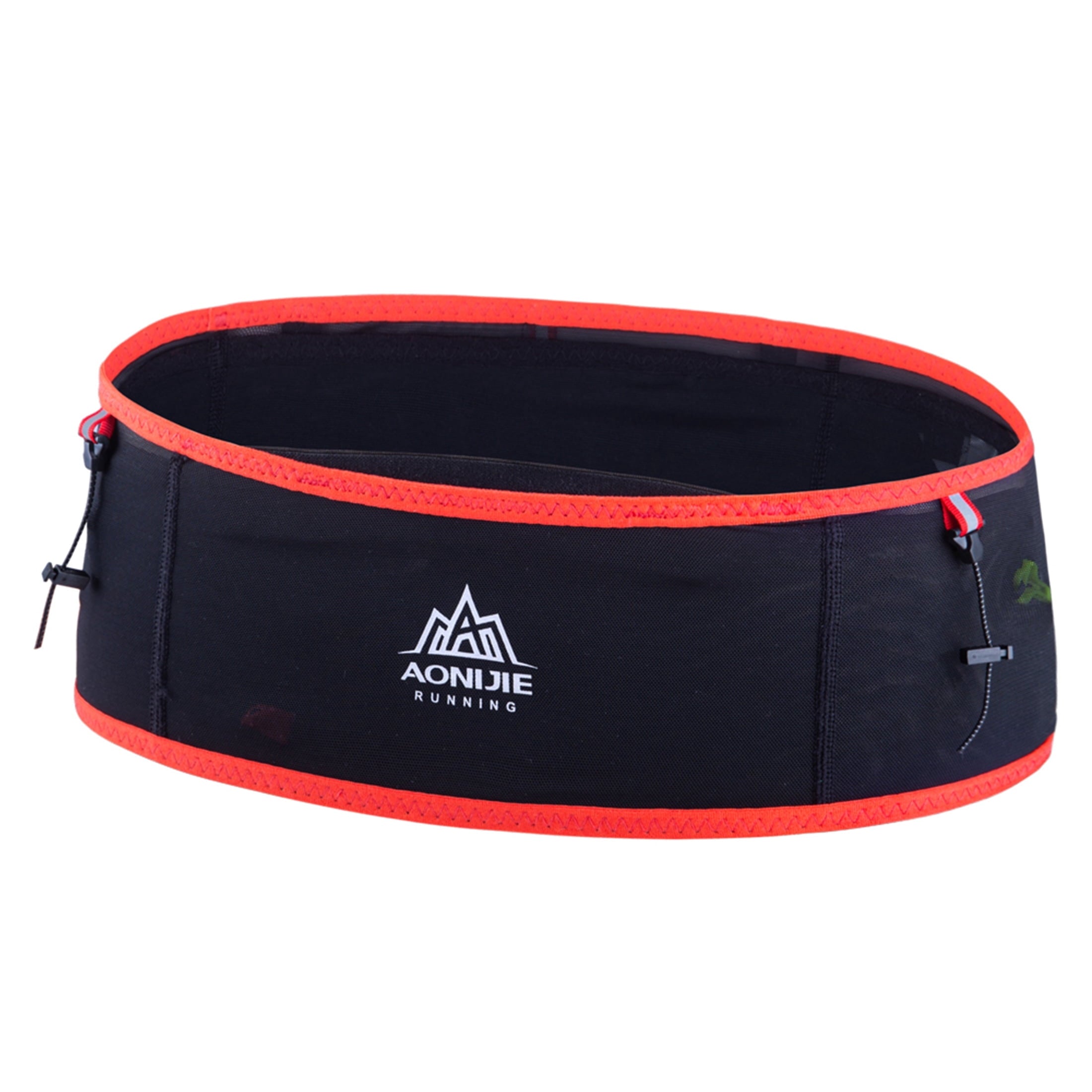 AONIJIE Running Belt Fanny Pack with 250ml Soft Water Bottle Flask, Moisture Wicking Waist Pack Great for Marathon Climbing Jogging Cycling Workout(Full Black,L/XL)