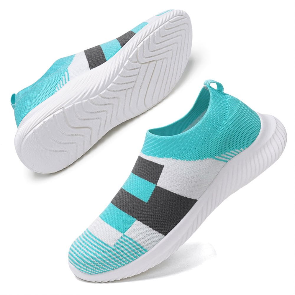 Ablanczoom Womens Sneakers Running Shoes Slip-on Fitness Sports Walking Tennis Flats