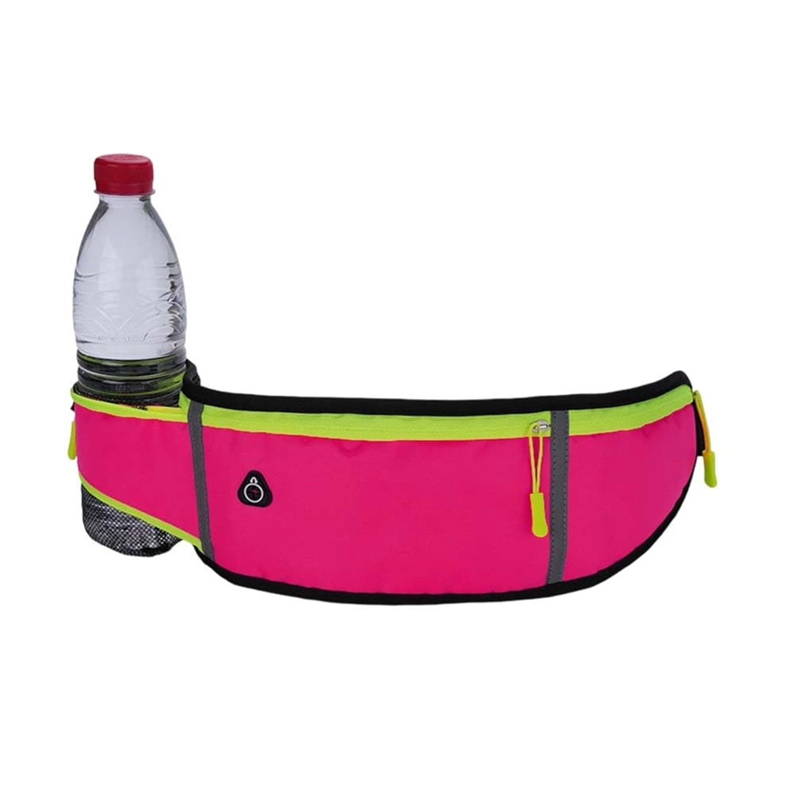 Anti-theft Invisible Waist Bag, Waterproof Running Fanny Pack with Water Bottle Holder, Reflective Adjustable Waist Belt Bag, Lightweight Outdoor Sports Pouch for Men Women Travel Hiking