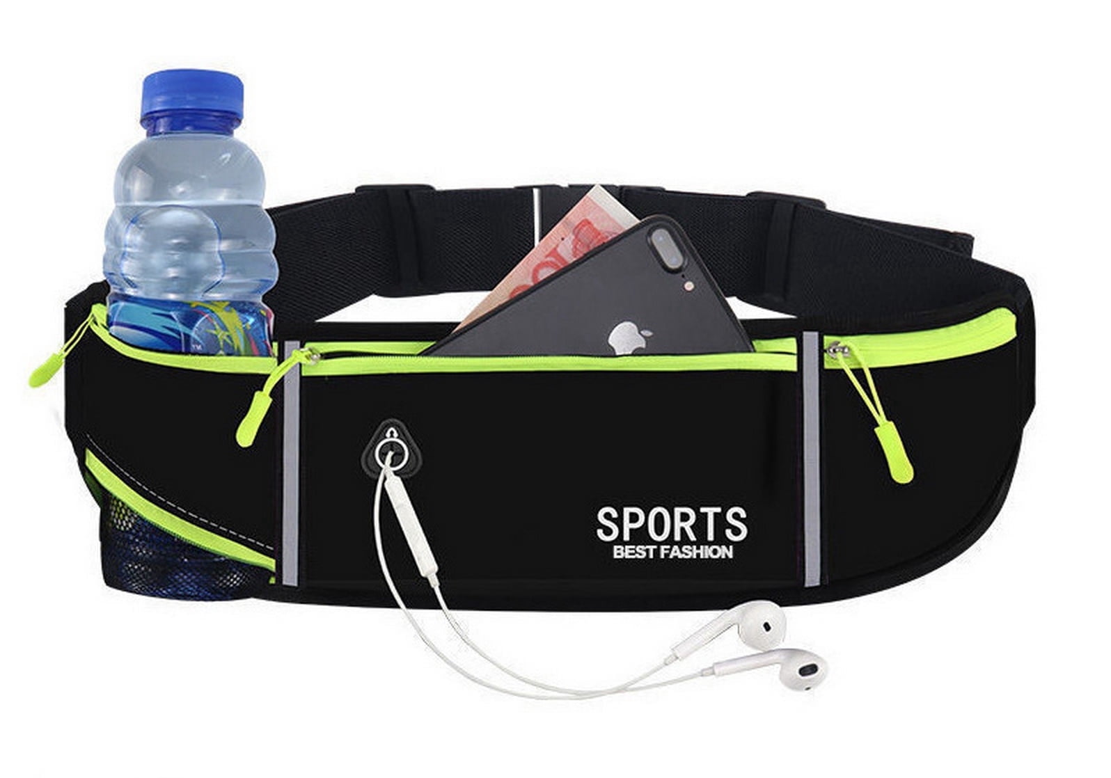 Entchin Slim Running Belt for Women Men, Runners Fanny Pack Phone Holder, Running Waist Bag for Workout