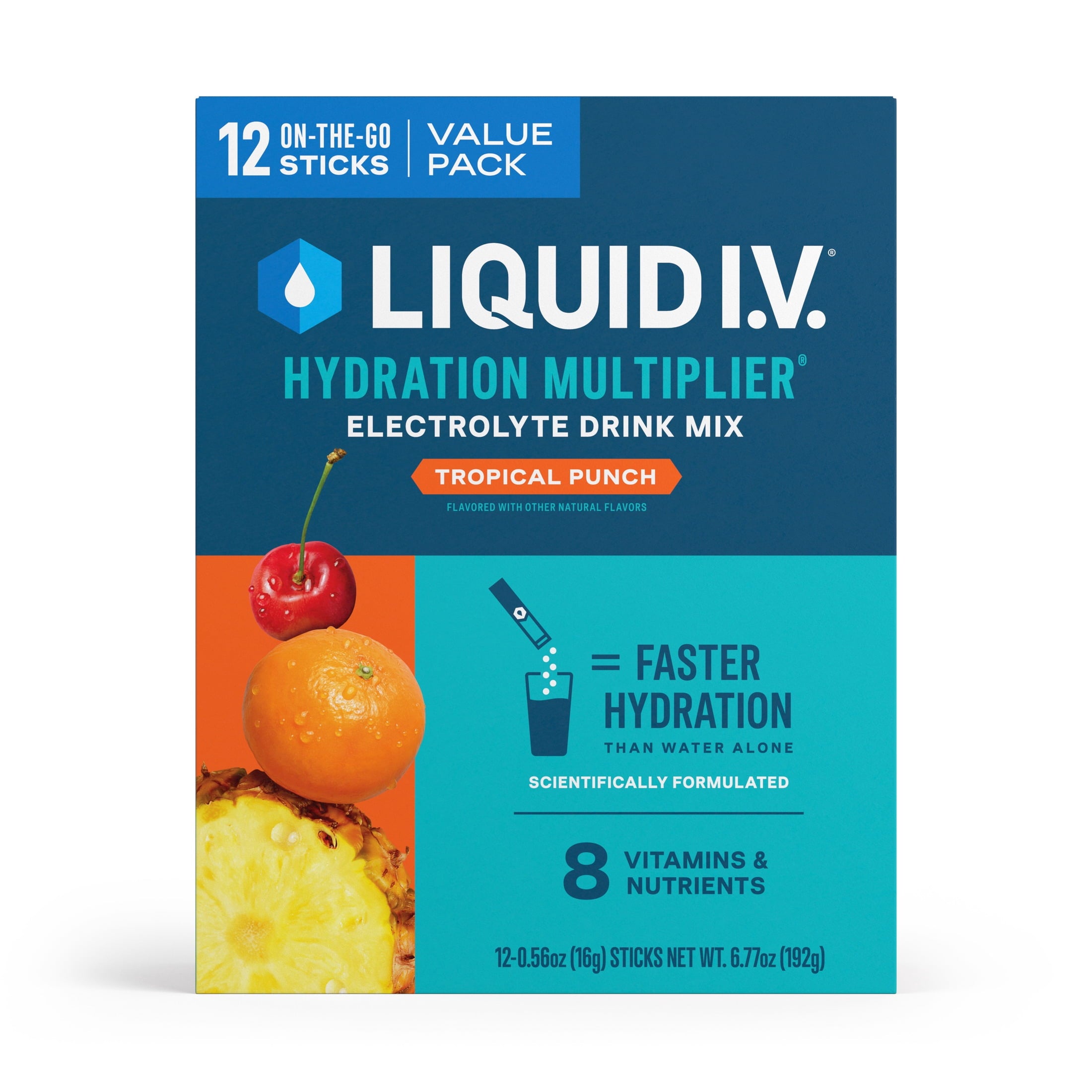 Liquid I.V.® Lemon Lime Hydration Multiplier® Powdered Electrolyte Drink Mix, 6 Count Packets
