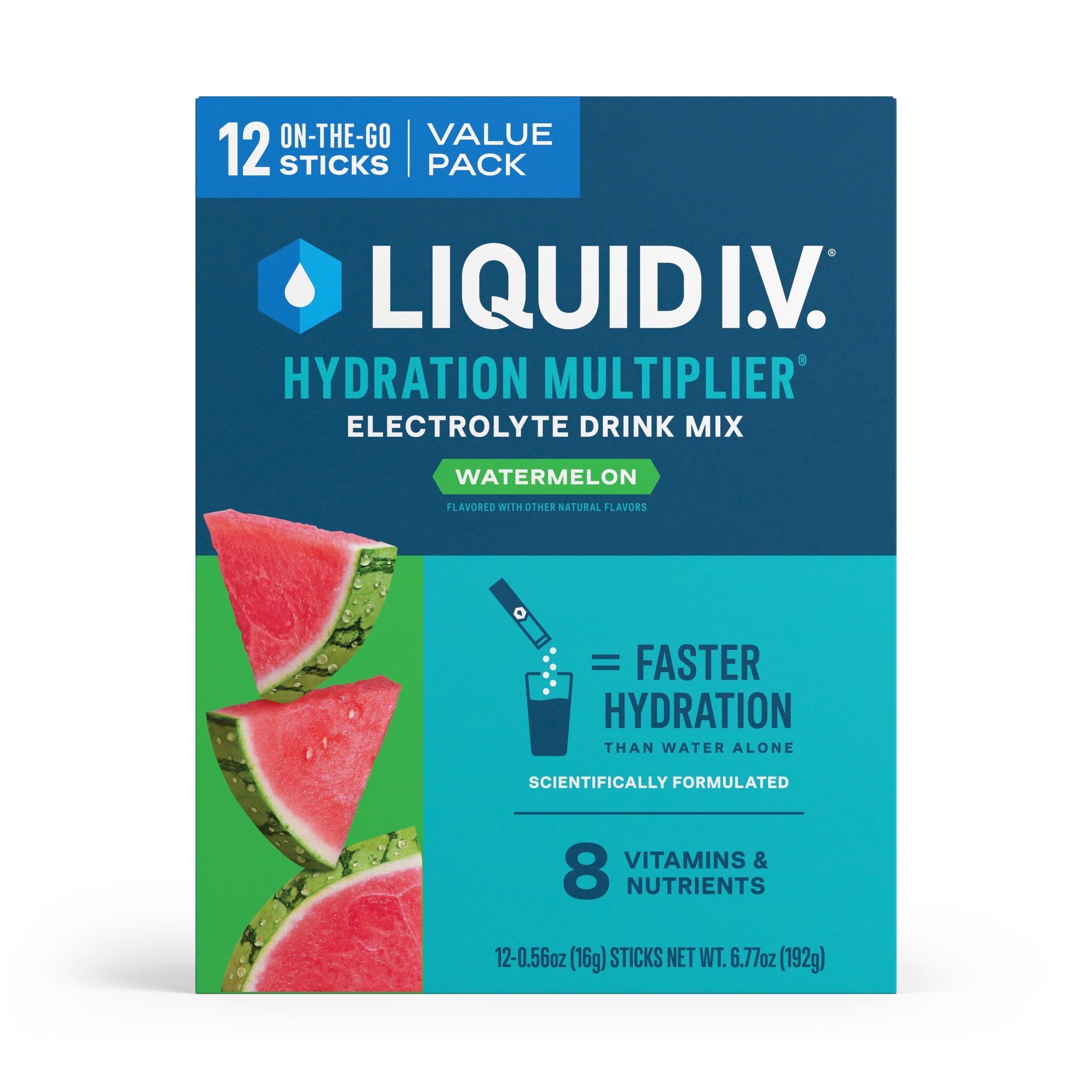 Liquid I.V.® Strawberry Hydration Multiplier® Powdered Electrolyte Drink Mix, 6 Count Packets