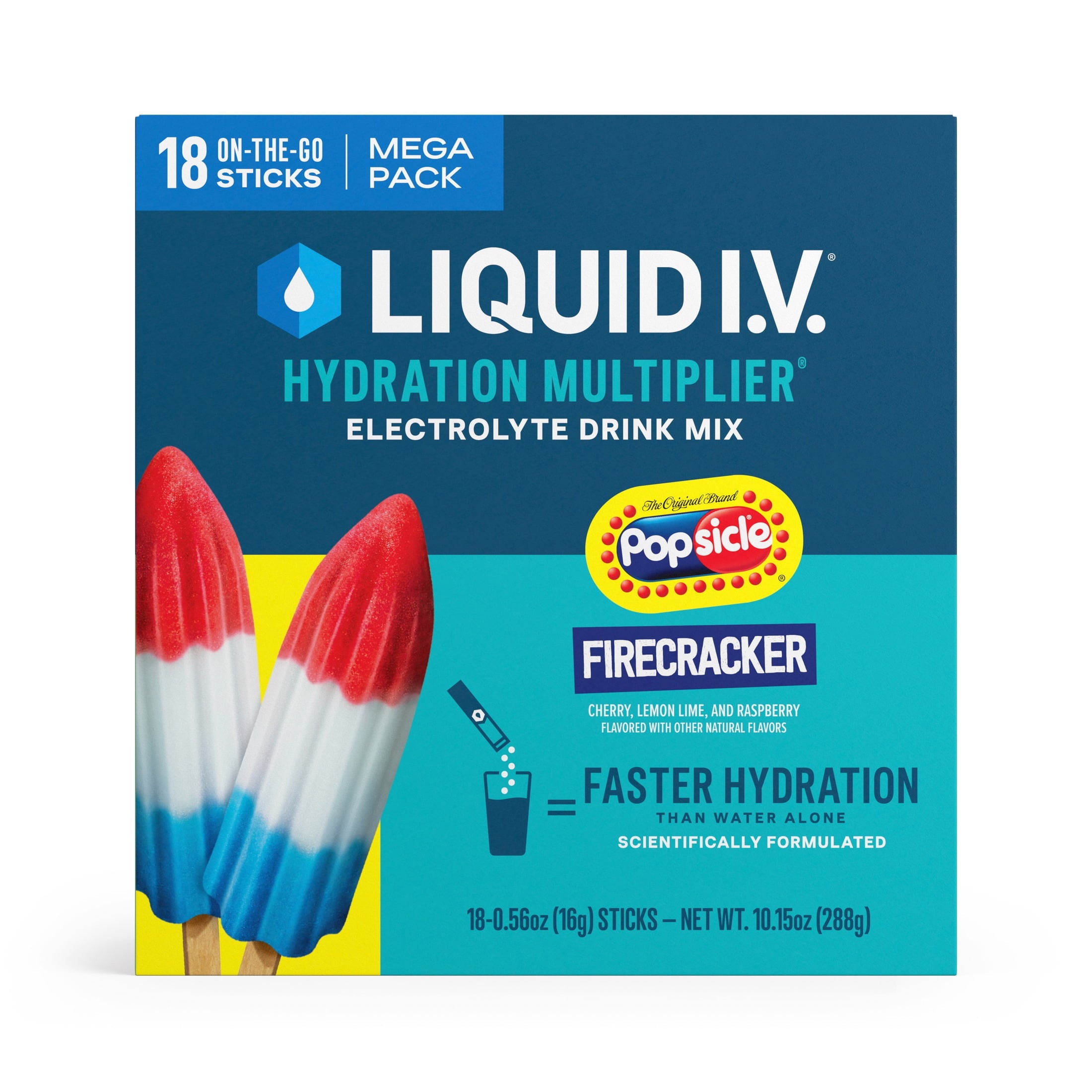Liquid I.V.® Arctic Raspberry Hydration Multiplier® Powdered Electrolyte Drink Mix, 6 Count Packets