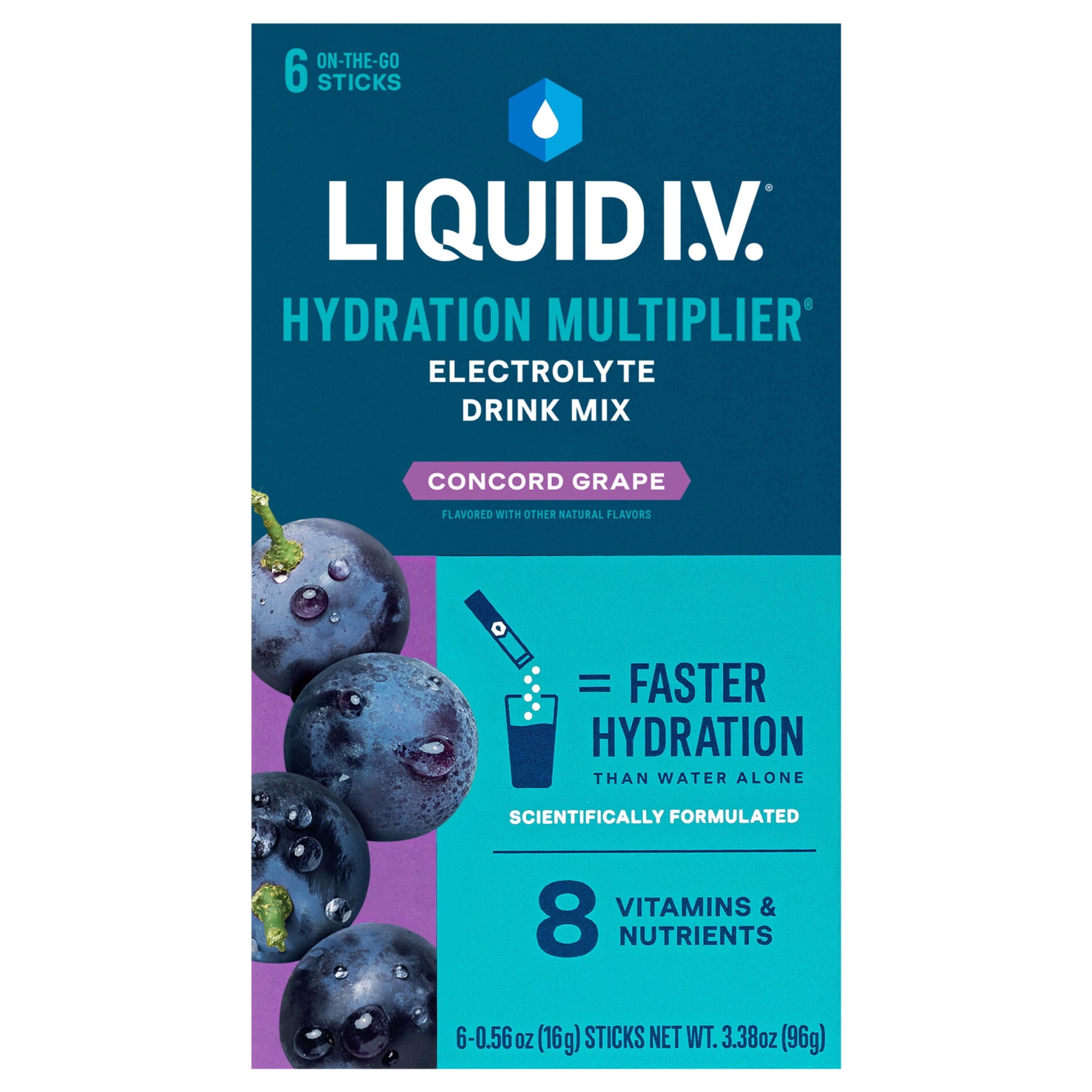 Liquid I.V.® Watermelon Hydration Multiplier® Powdered Electrolyte Drink Mix, 6 Count Packets