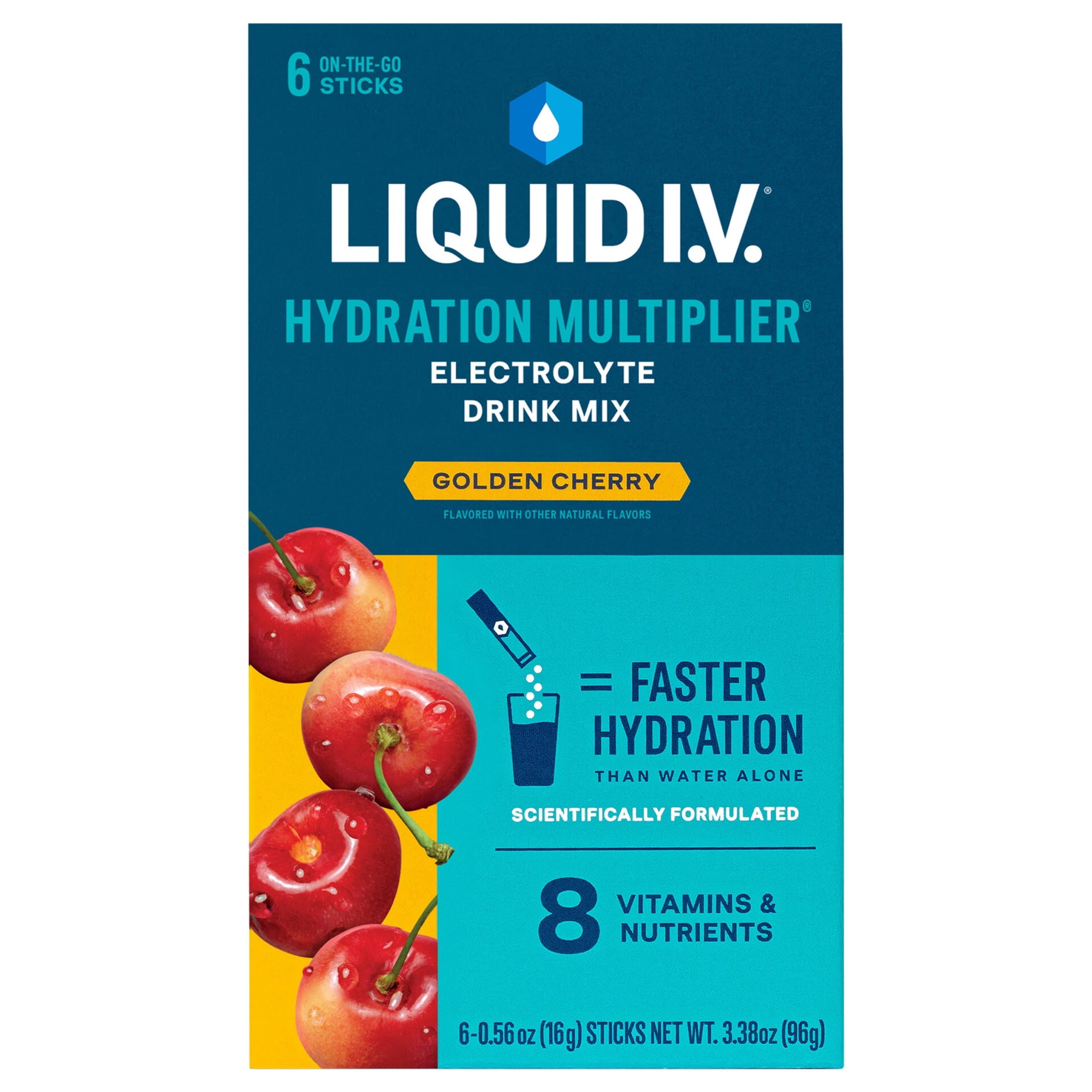 Liquid I.V.® Watermelon Hydration Multiplier® Powdered Electrolyte Drink Mix, 6 Count Packets