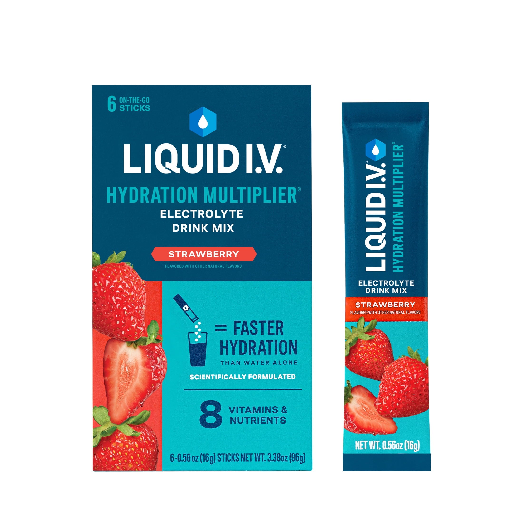 Liquid I.V.® Watermelon Hydration Multiplier® Powdered Electrolyte Drink Mix, 6 Count Packets