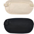Haimei Women's Hidden Belt Bag with RFID Blocking Nylon Running Belt, Black