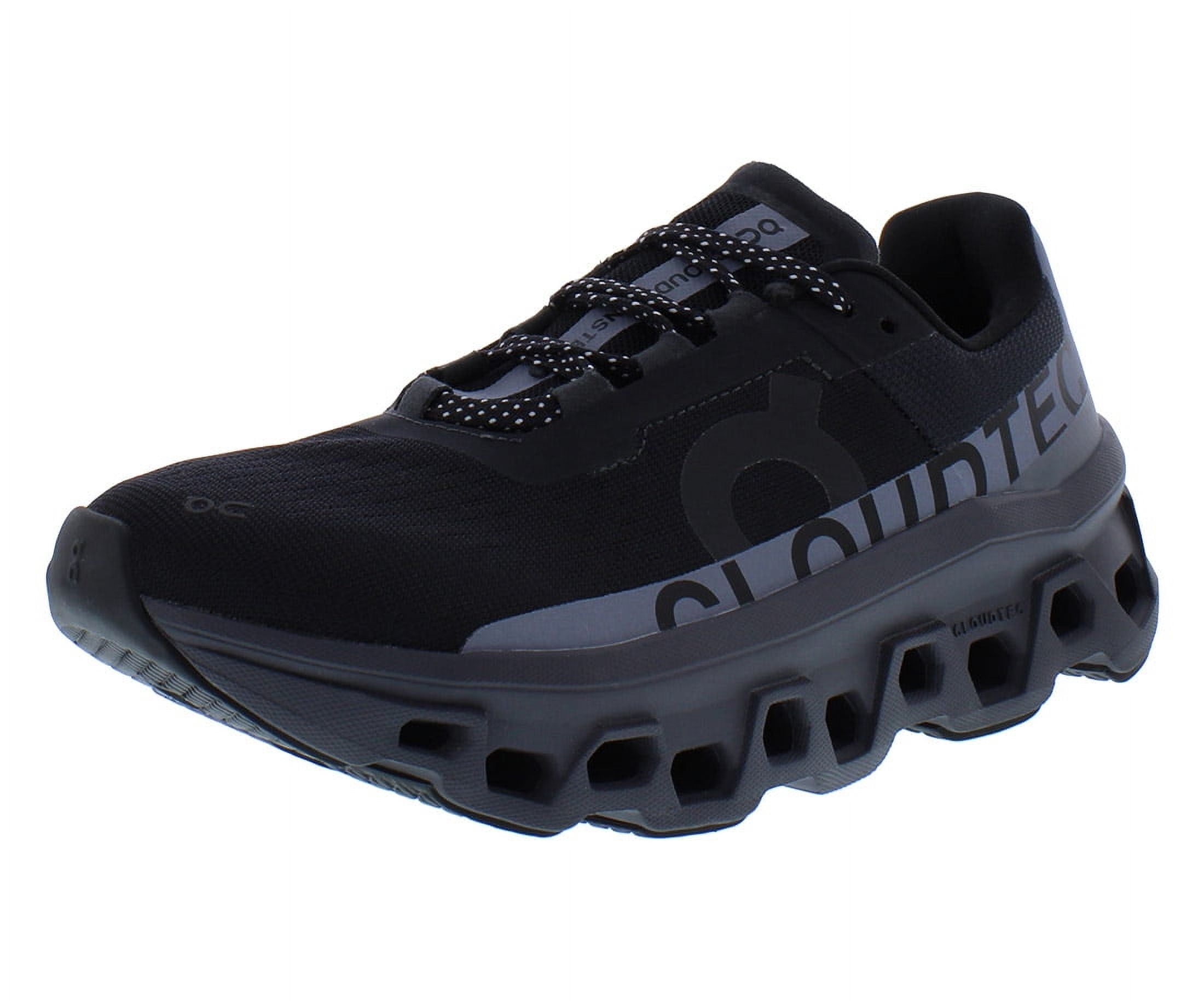 On Running Cloudmonster Lumos Sneaker, 6, Black
