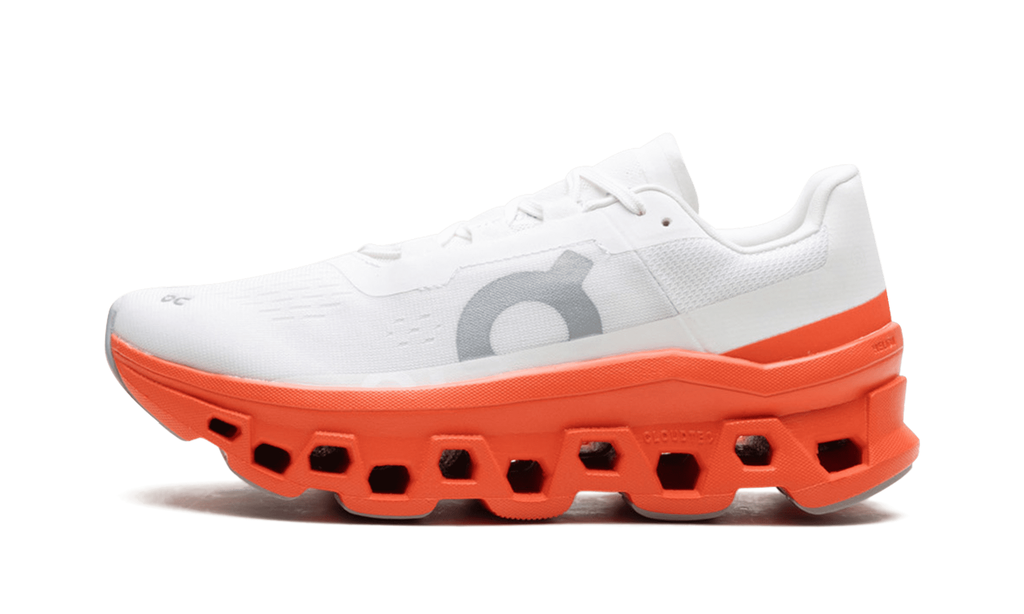 ON RUNNING WOMENS On Cloudmonster 2 Womens "White Flame" 61.97724 61.97724 from Stadium Goods