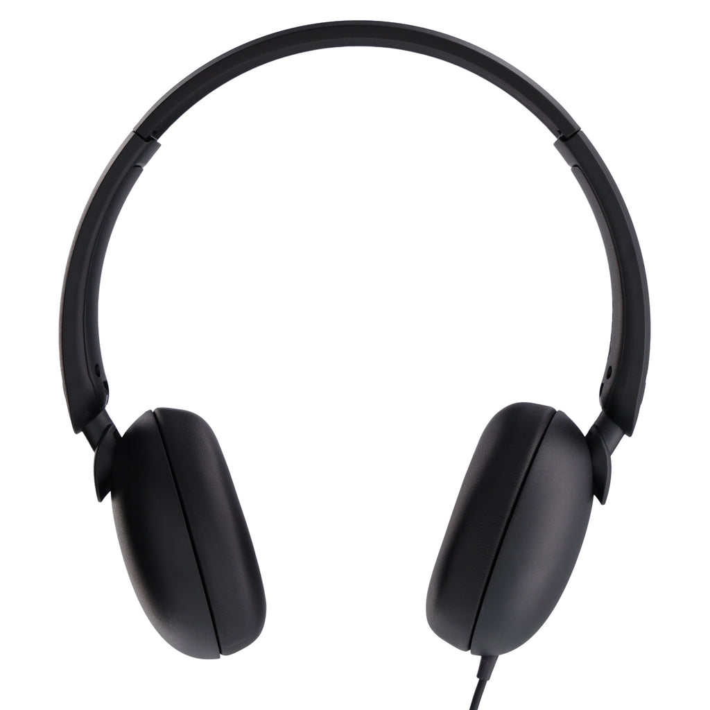 onn On-Ear USB-C Headphones, Black