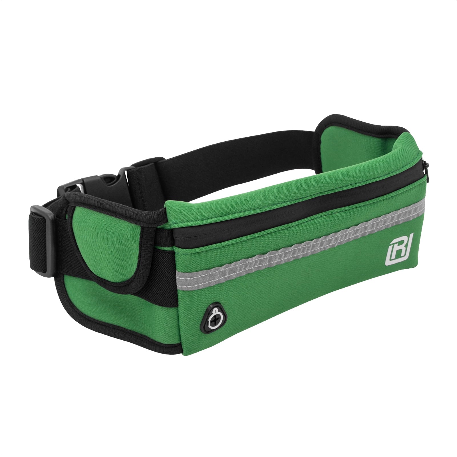 RunUnited Waist Pack for Running, Hiking & Gym - Waterproof Running Accessory w/ Phone Holder & Reflective Stripe, Color: Yellow