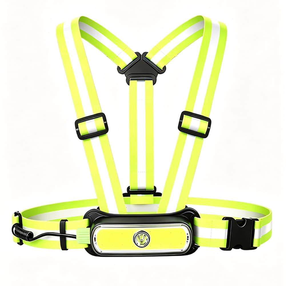 Running Lights for Runners Reflective Vest Night Running Gear LED Safety Lights for Outdoor Jogging Cycling Hiking