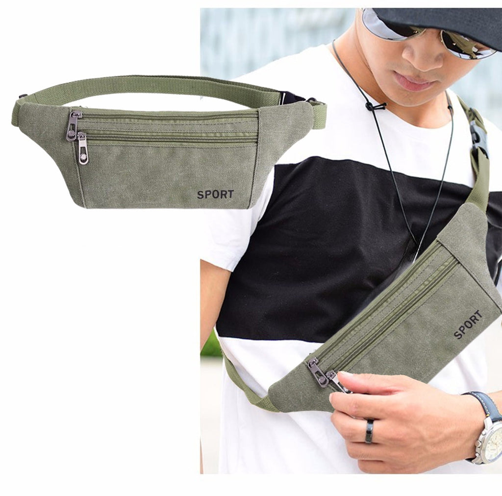 Seyotauo Slim Running Belt Fanny Pack for Men Women, Running Phone Holder Runners Pouch Waist Pack for Travel Running Hiking Workout Dog Walking Outdoors Sport Fishing Accessories