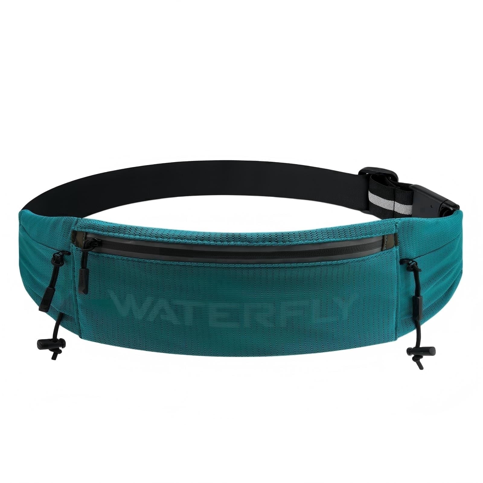 WATERFLY Unisex Adjustable Sports Jogging Fitness Nylon Running Waist Belt Band,Black
