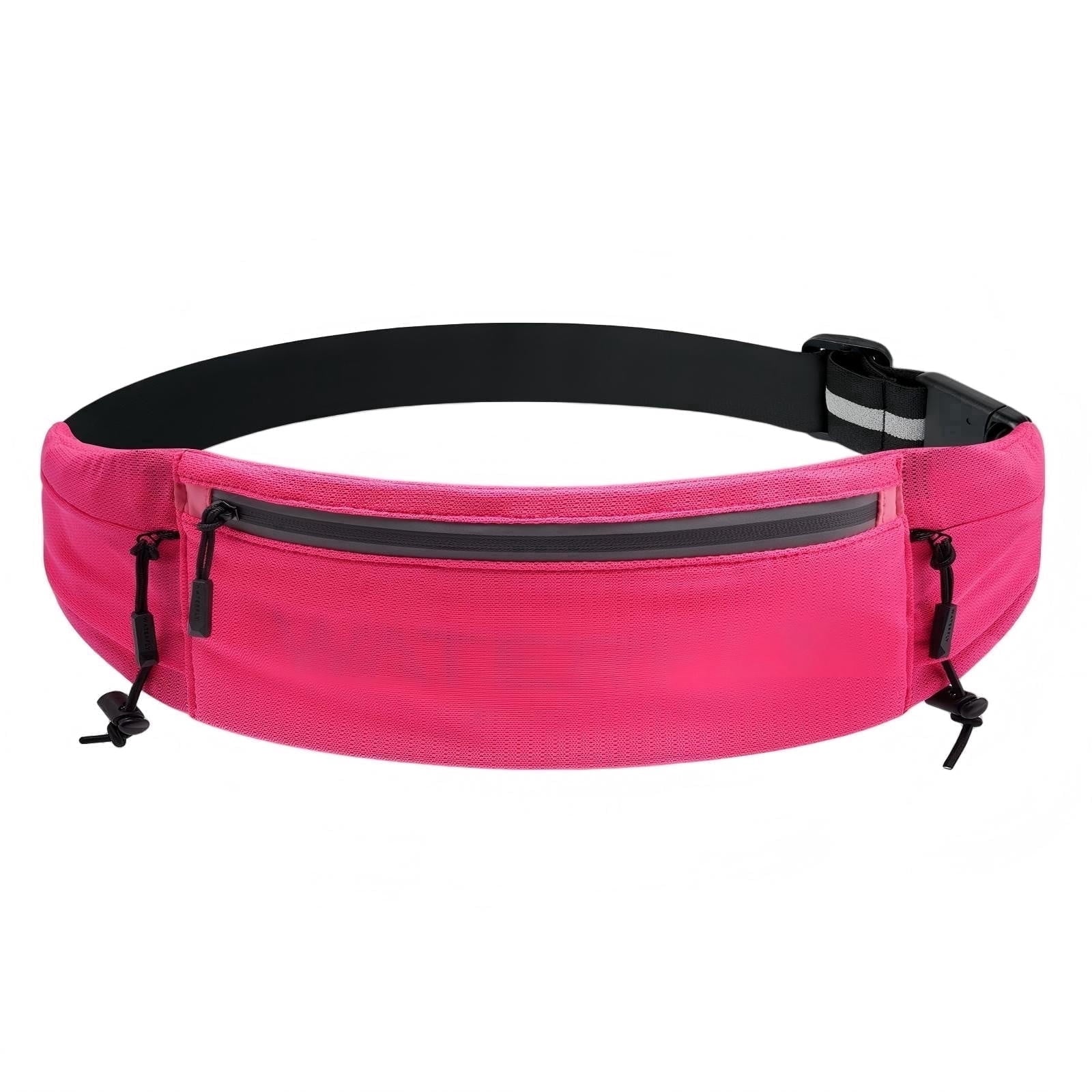 WATERFLY Unisex Adjustable Sports Jogging Fitness Nylon Running Waist Belt Band,Black