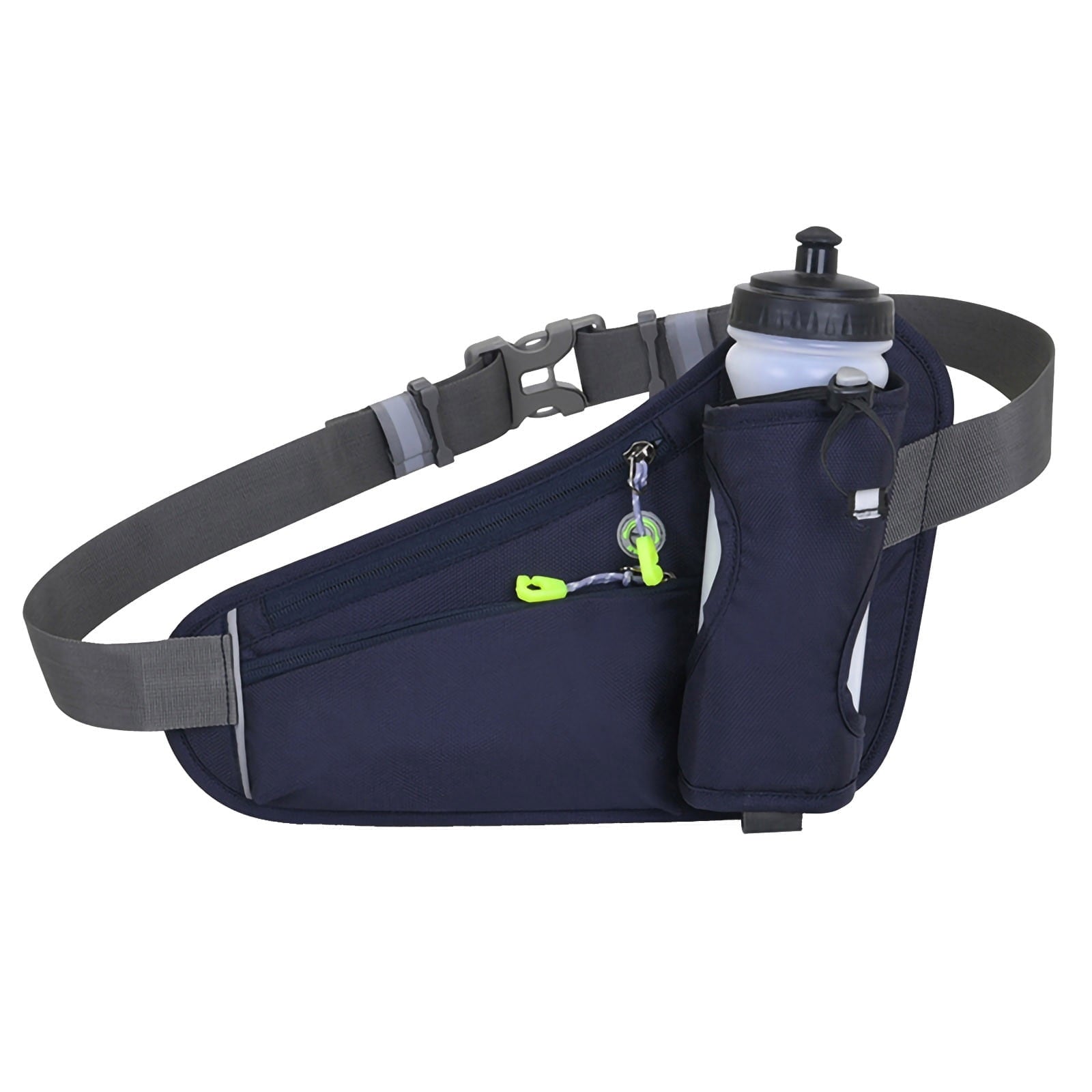 Running Water Bottle Hydration Belt with Water Bottle Holder Hiking Walking Waist Pack Adjustable Pack Compatible for Phone Waistband Outdoor Running Belt