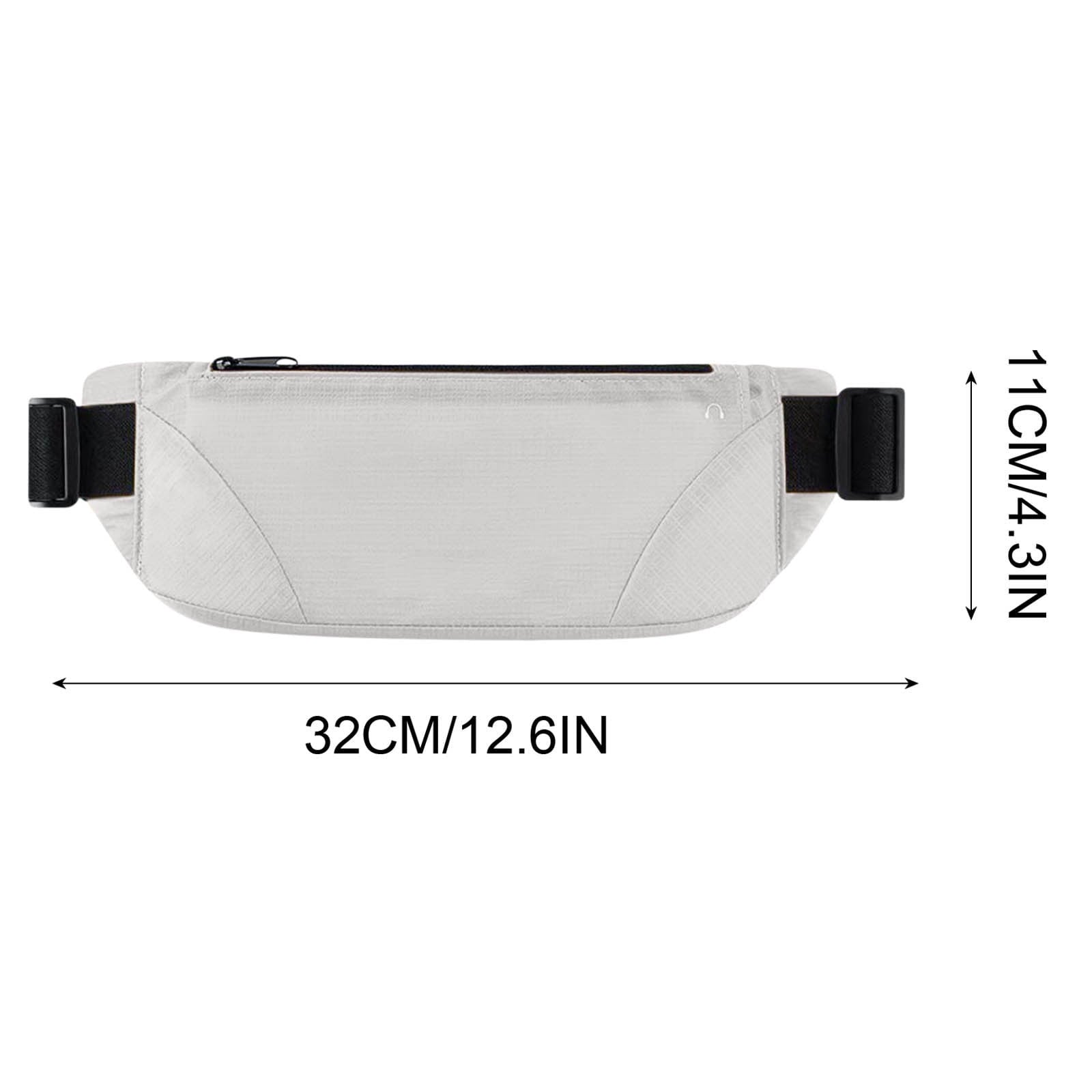 Yatlte Slim Running Belt for Women & Men, Adjustable Waist Pack for Phone, Keys, Cards, and Cash, Cycling Workout, Reflective Runners Belt Jogging Pocket Belt, Travelling Money Phone Holder