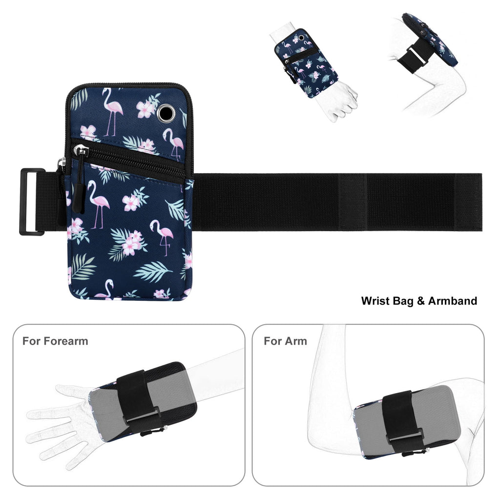 HAWEE Cell Phone Arm Bands Bag for Women Sports Running Pouch Hold Smartphone 6.28 Inches Full-screen, Colorful Flower
