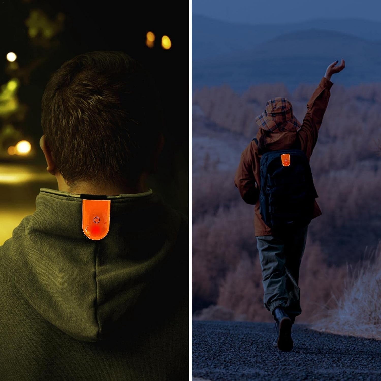 EONQY LED Safety Light Magnetic Clip on, 5 Pack Running Lights for Runners, Reflective Running Gear with 3 Light Modes for Running, Hiking, Outdoor Adventure, Camping