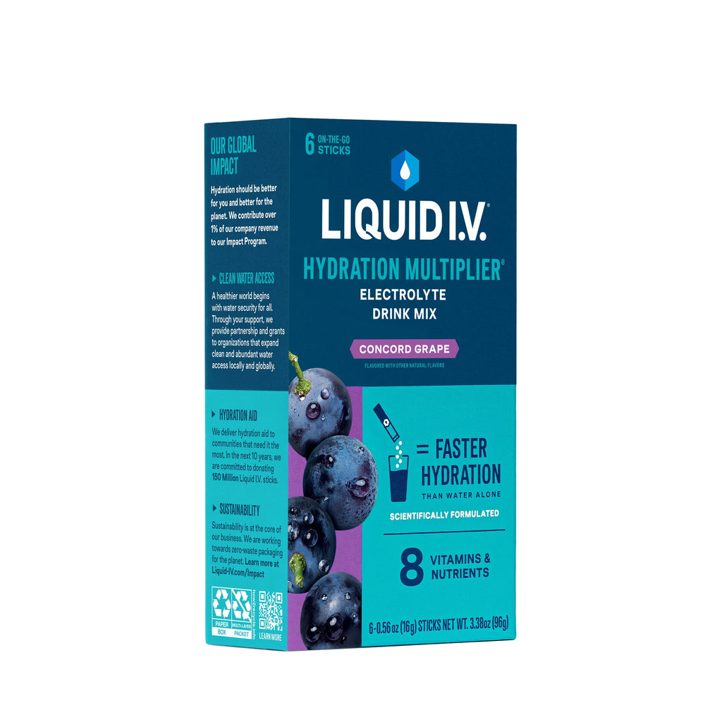 Liquid I.V.® Arctic Raspberry Hydration Multiplier® Powdered Electrolyte Drink Mix, 6 Count Packets