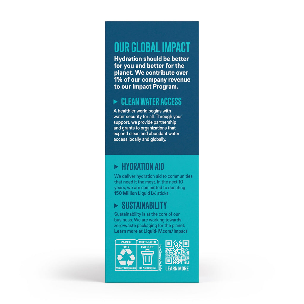 Liquid I.V.® Arctic Raspberry Hydration Multiplier® Powdered Electrolyte Drink Mix, 6 Count Packets