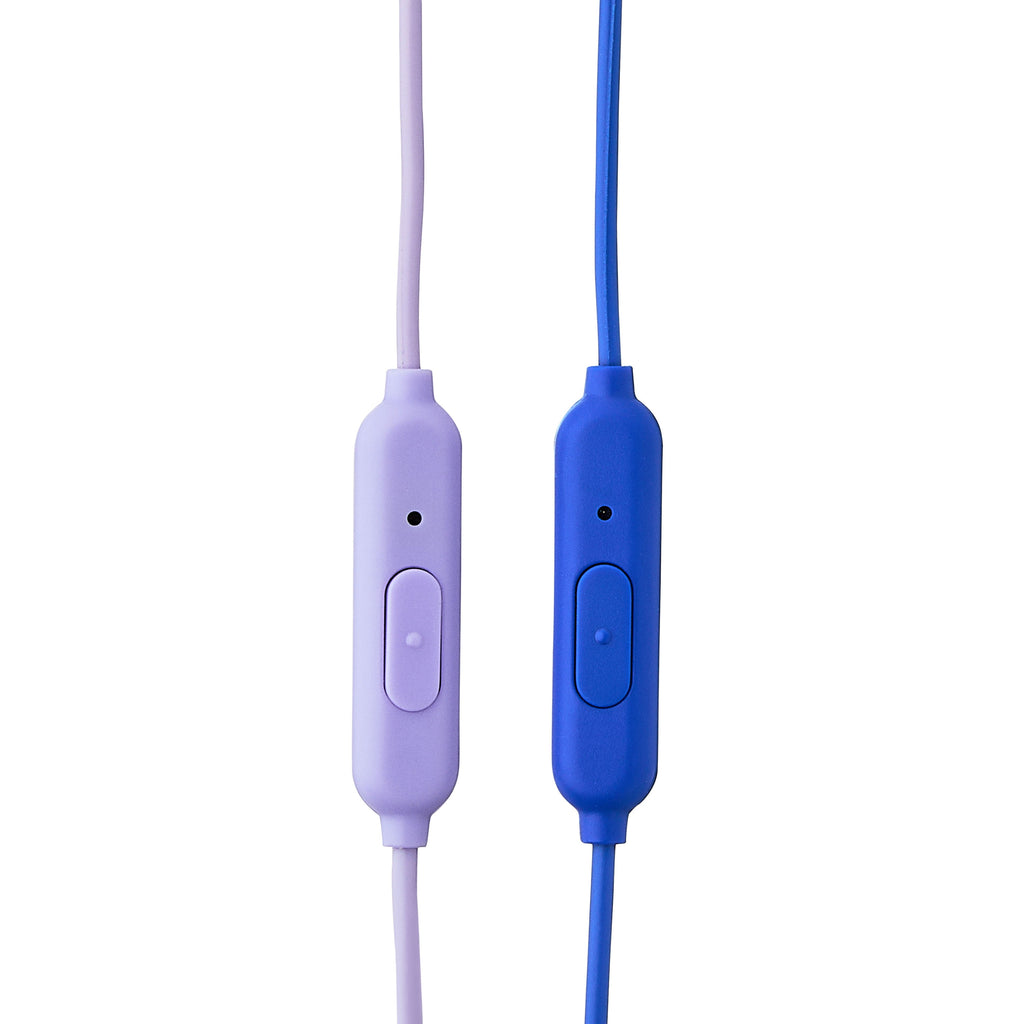 onn 5-Pack Wired Earbuds, Multicolor