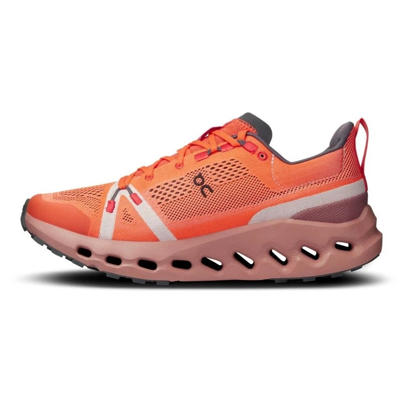 On Running Womens Cloudsurfer Trail 1 Running Shoes Orange